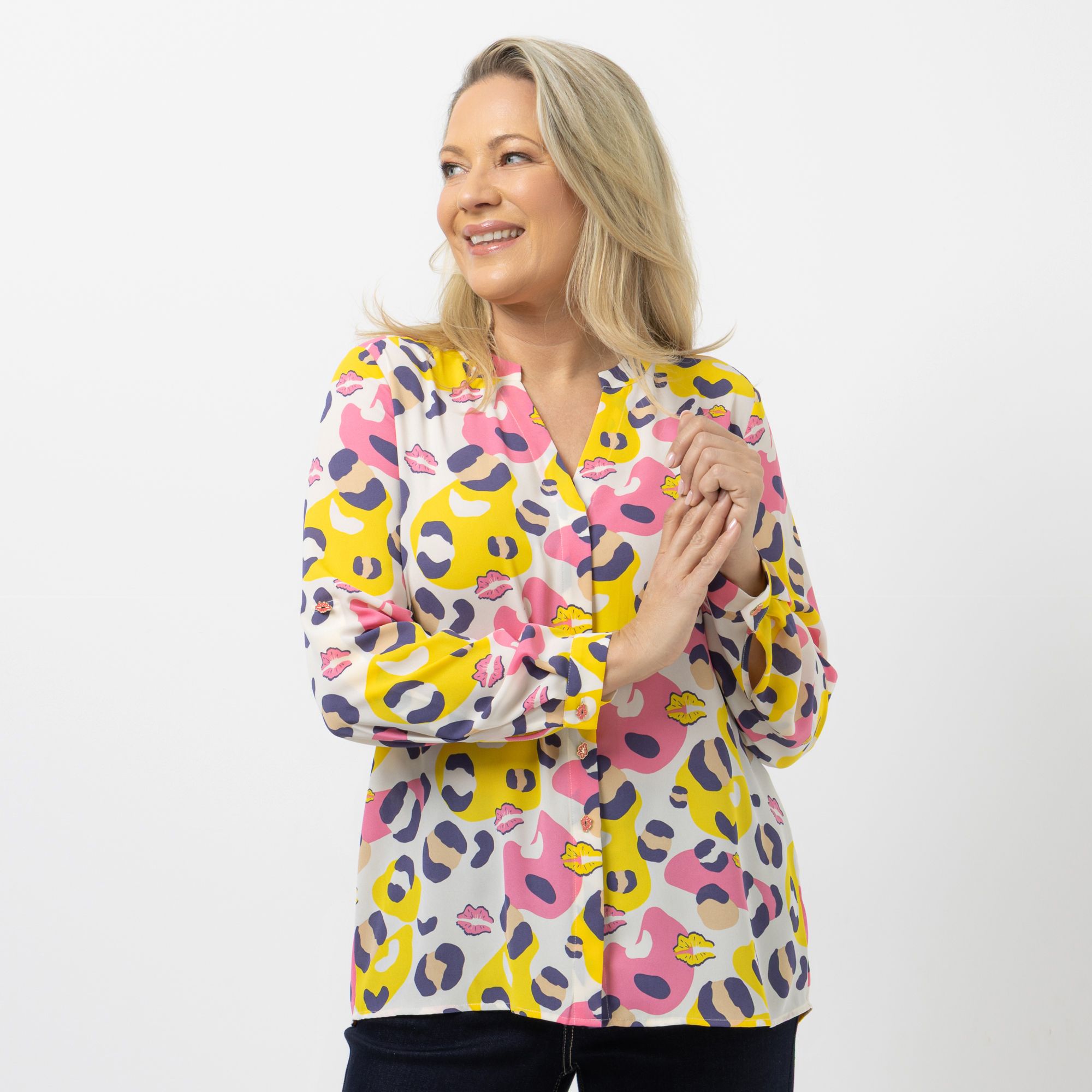 B-Ware KILIAN KERNER SENSES Bluse, langarm Kuss-Knöpfe Ärmelriegel