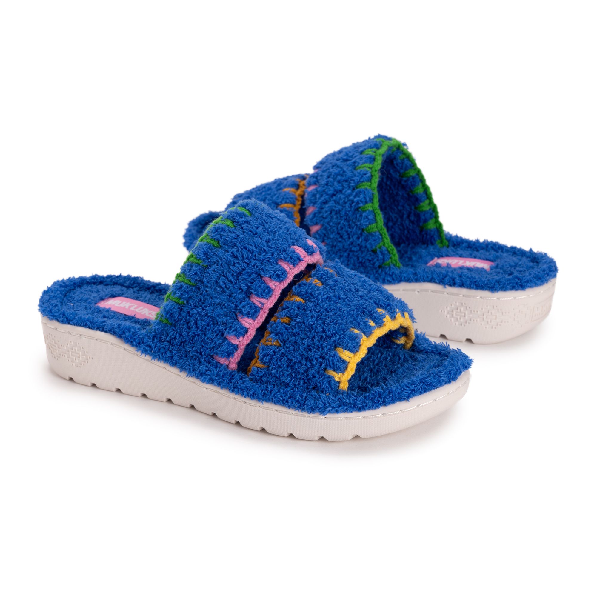 B-Ware MUK LUKs Wellness-Pantolette Frottee rutschfeste Sohle