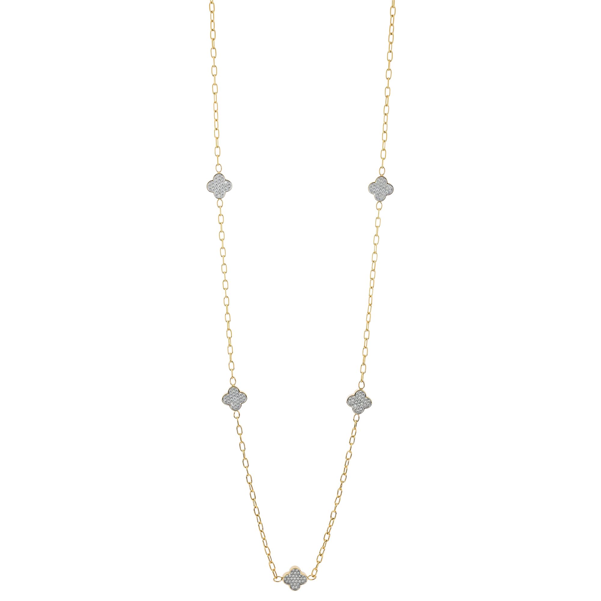 B-Ware STEFFEN SCHRAUT Collier Blumen-Elemente Zirkonia