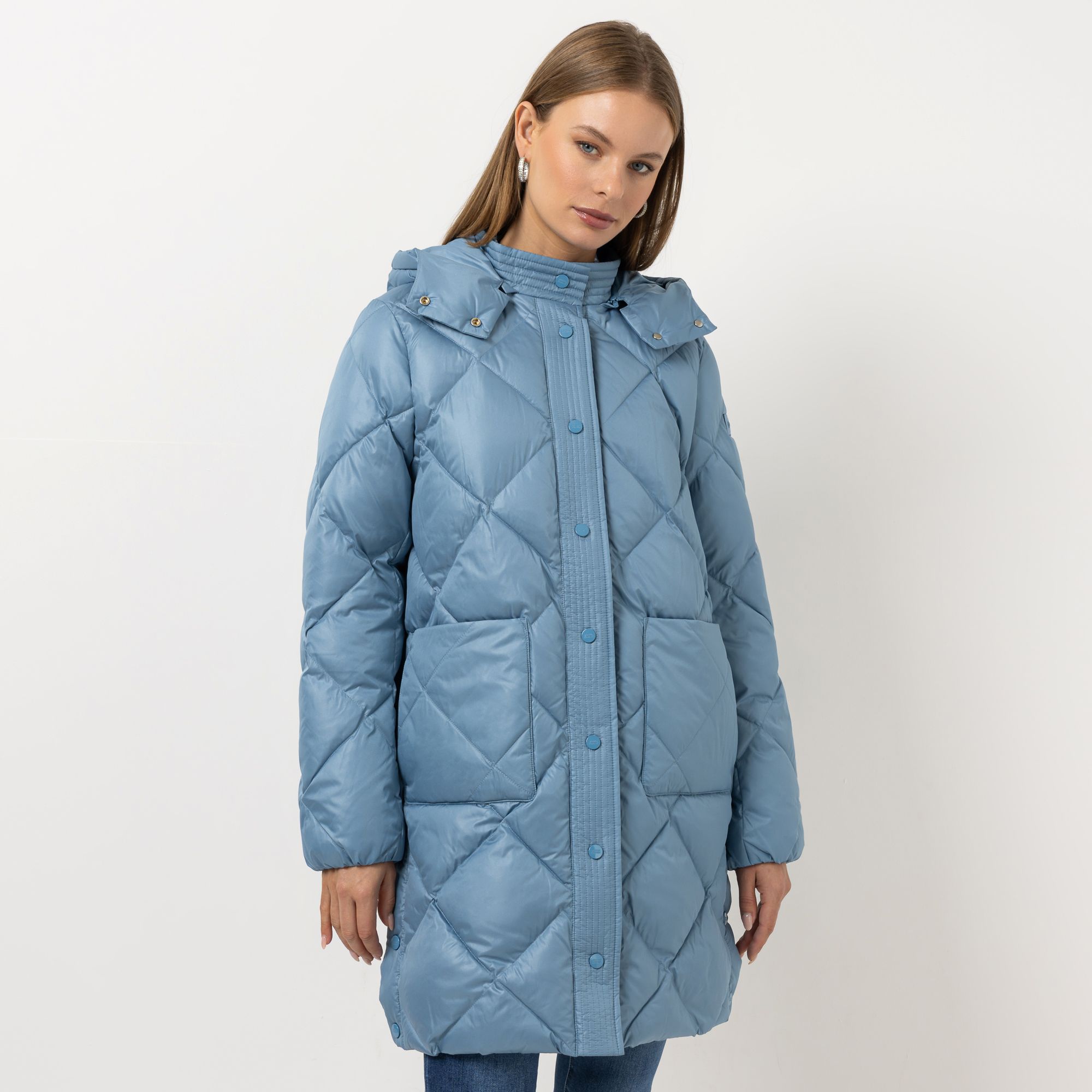 B-Ware STEFFEN SCHRAUT Steppmantel abnehmbare Kapuze aufgesetzte Taschen