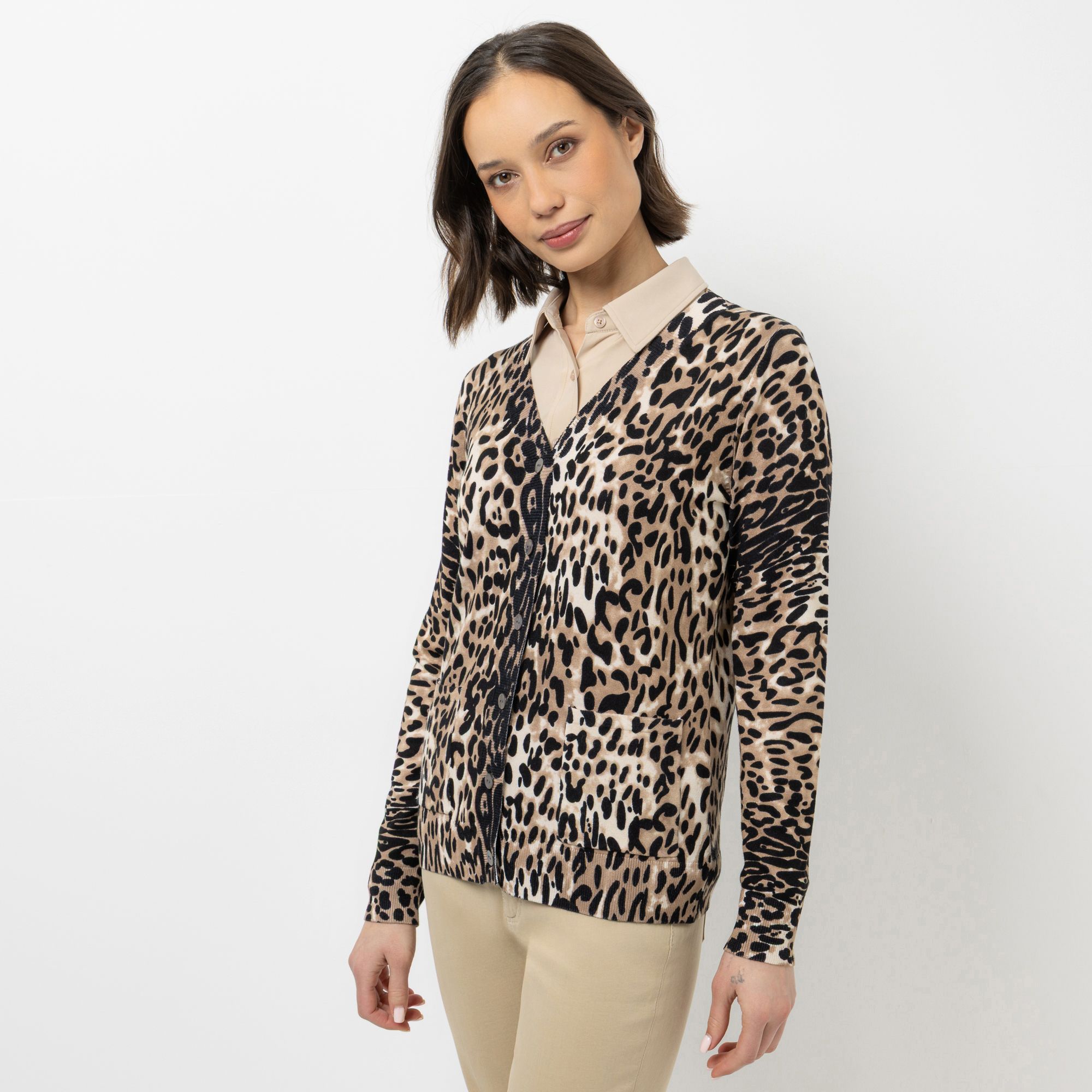 B-Ware STEFFEN SCHRAUT Cardigan V-Ausschnitt aufgesetzte Taschen