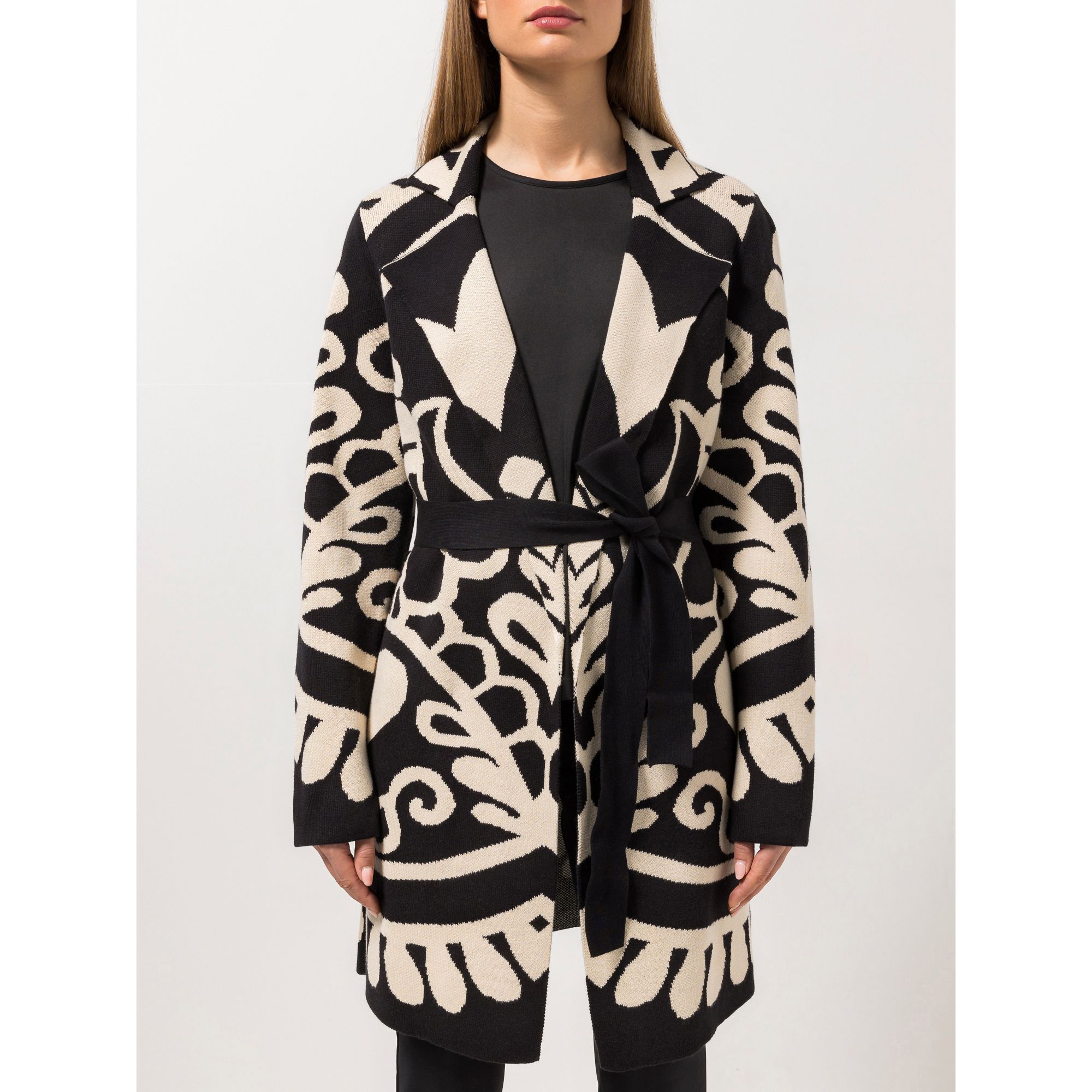 B-Ware STEFFEN SCHRAUT Longcardigan Seitennahttaschen Jacquard-Strick