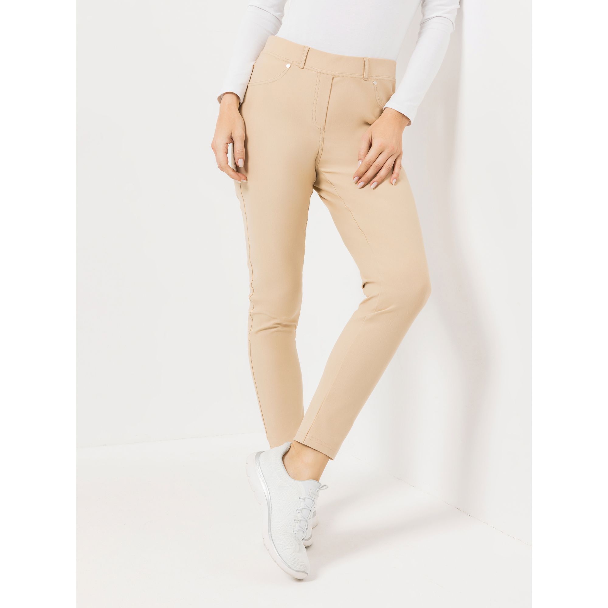 B-Ware DENIM & CO. Schlupfhose Denise Rundumdehnbund knöchellang