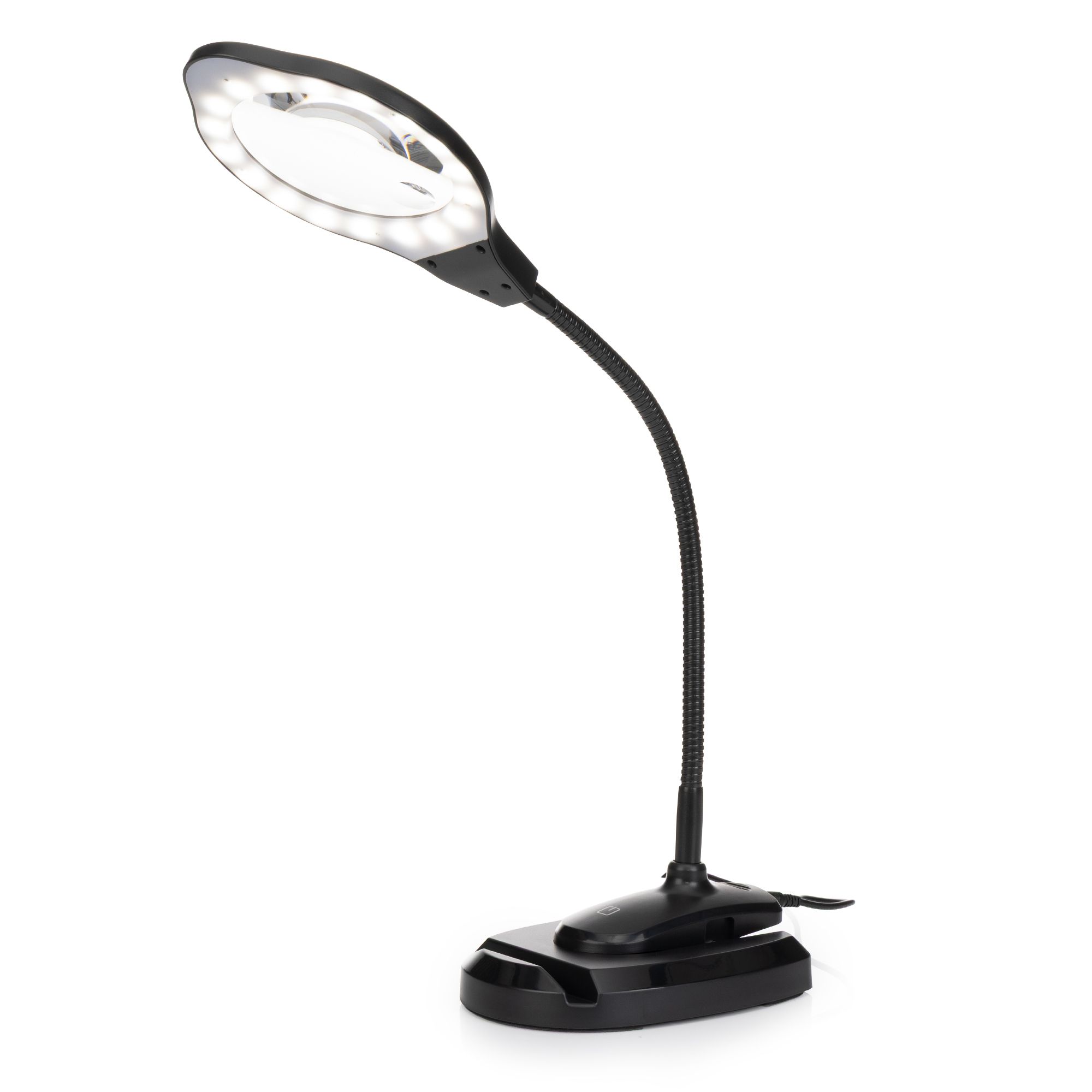 B-Ware LED-Tischleuchte mit Lupenfunktion 2-4-fach Vergrößerung 3-stufig dimmbar