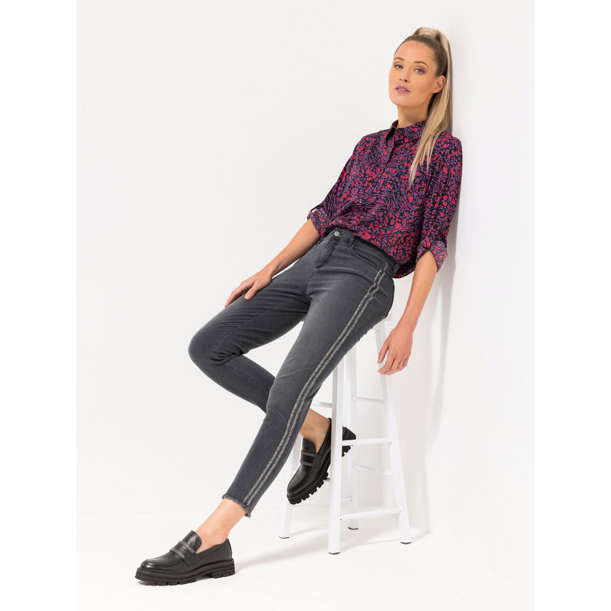 B-Ware STEFFEN SCHRAUT Bluse, Capri, 1/1-Arm Ärmelriegel 97% recycelte Fasern