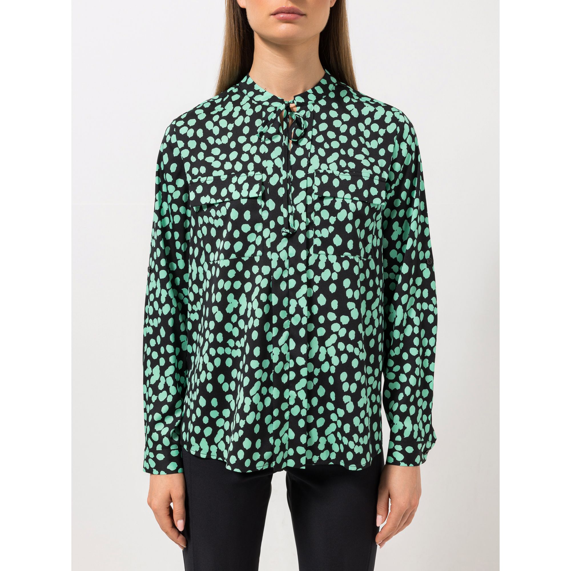 B-Ware STEFFEN SCHRAUT Bluse Nizza Zierausschnitt Ärmelriegel