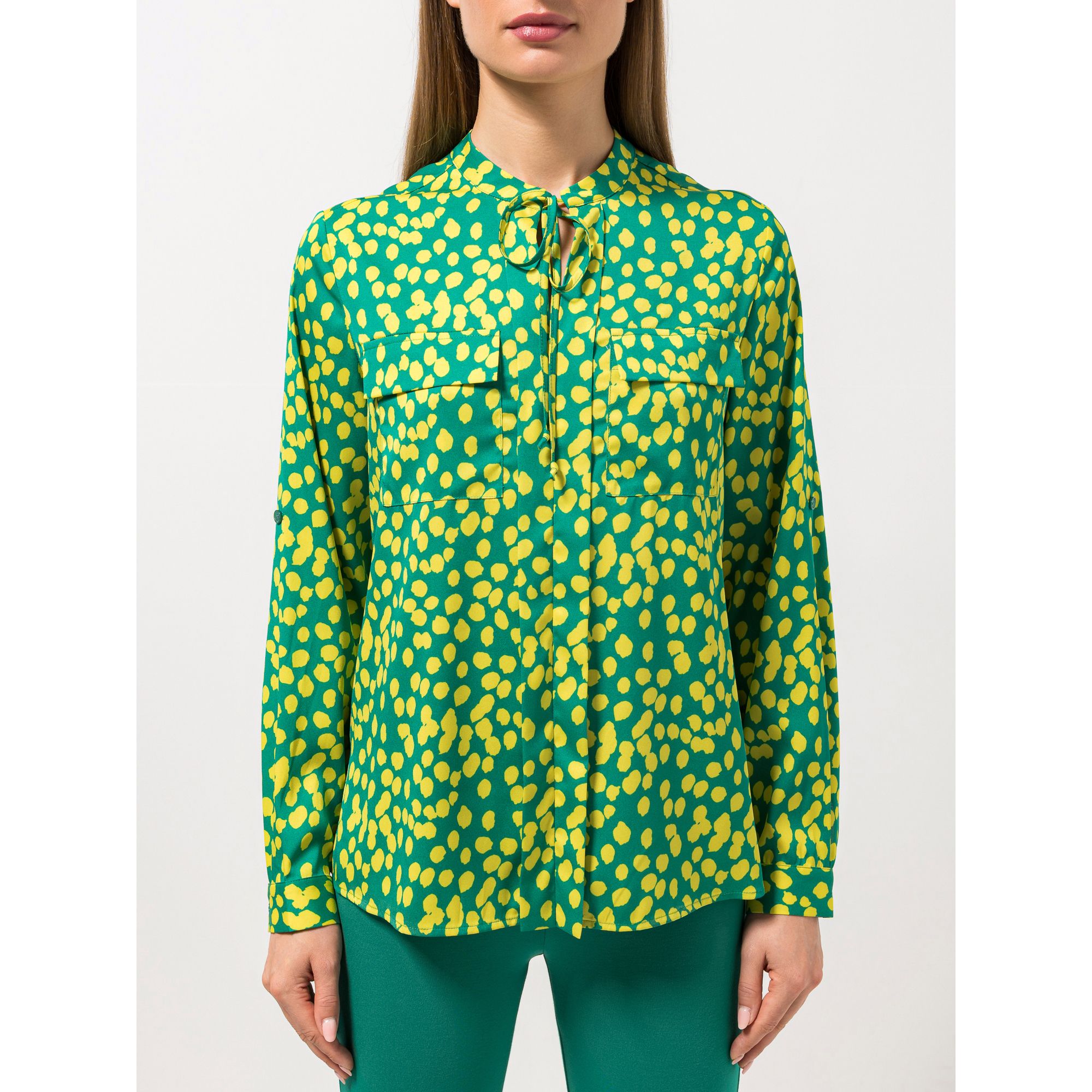 B-Ware STEFFEN SCHRAUT Bluse Nizza Zierausschnitt Ärmelriegel