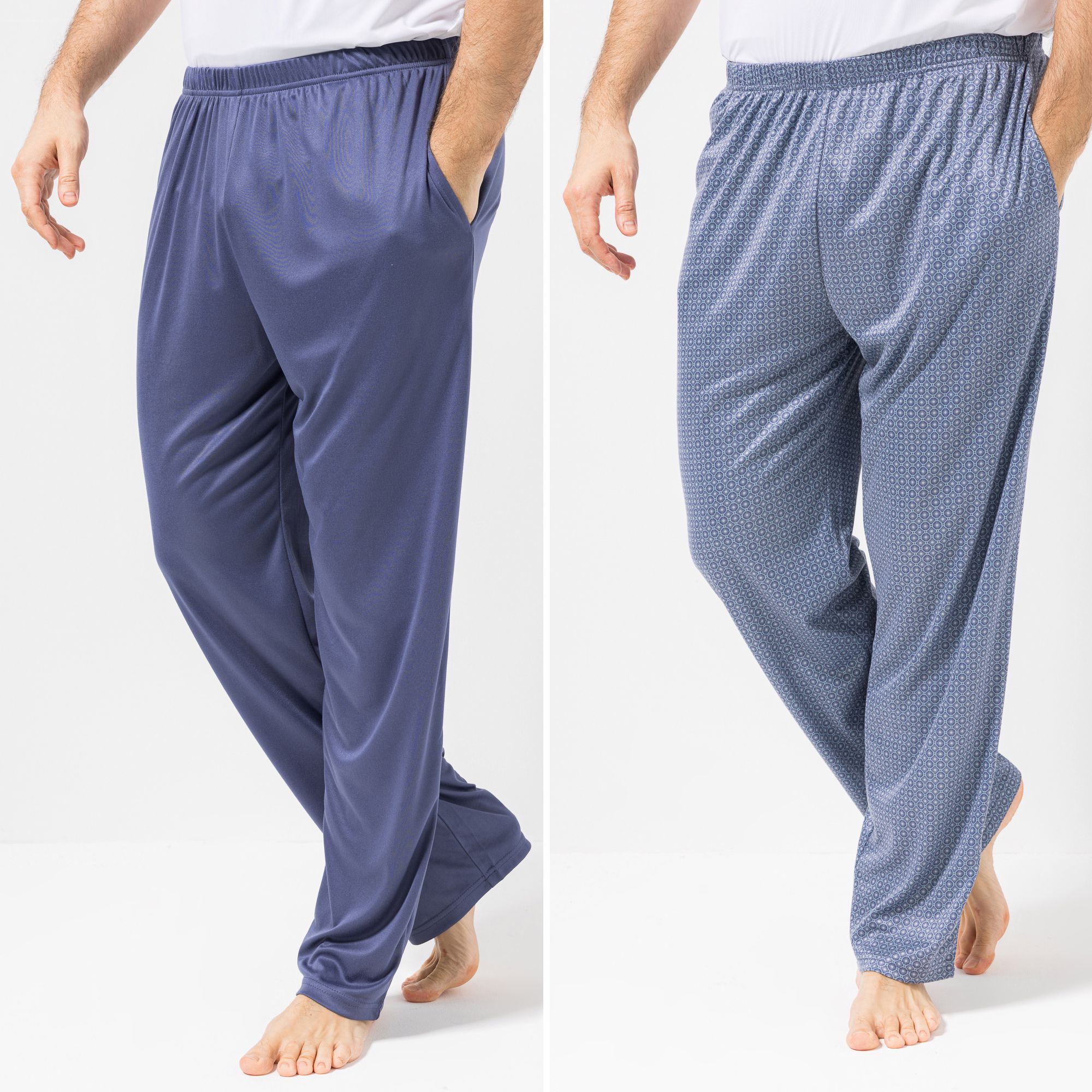 B-Ware MEN'S TOUCH 2 Hosen, 1/1-Länge Mikrofaser Jersey Rundumdehnbund