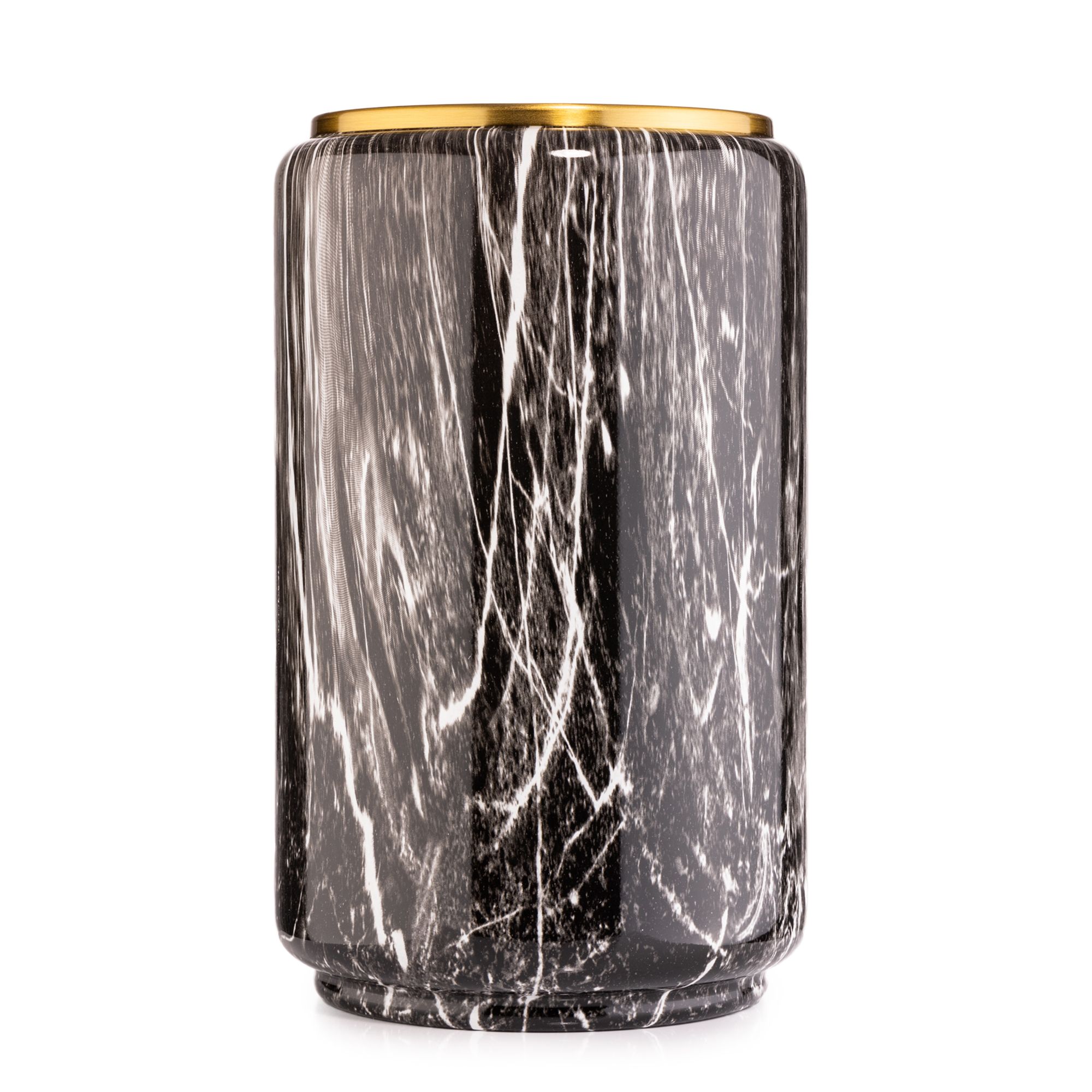 B-Ware LUMIDA Casa Vase Marmoroptik inkl LED-Lichterkette herausnehmbar