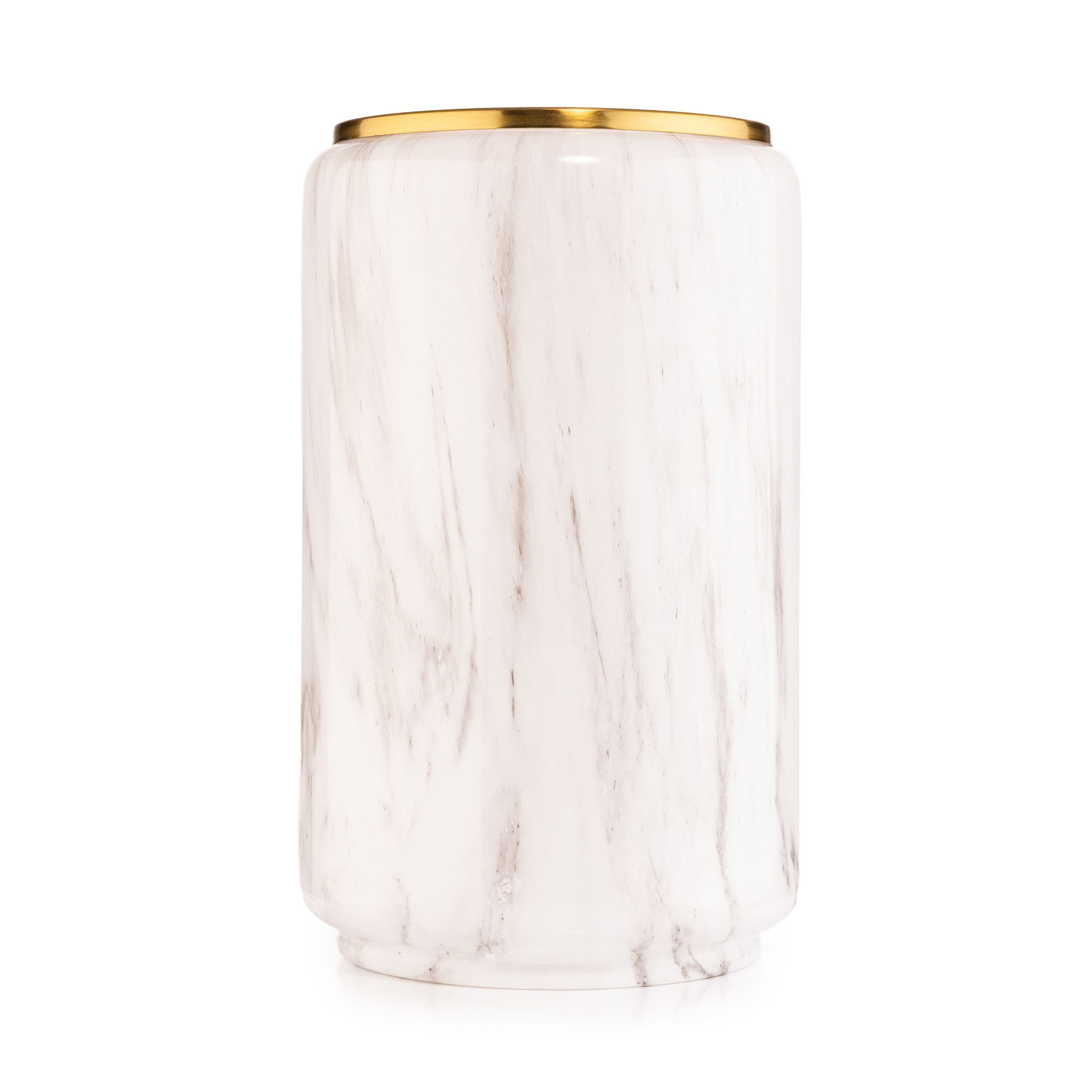 B-Ware LUMIDA Casa Vase Marmoroptik inkl LED-Lichterkette herausnehmbar