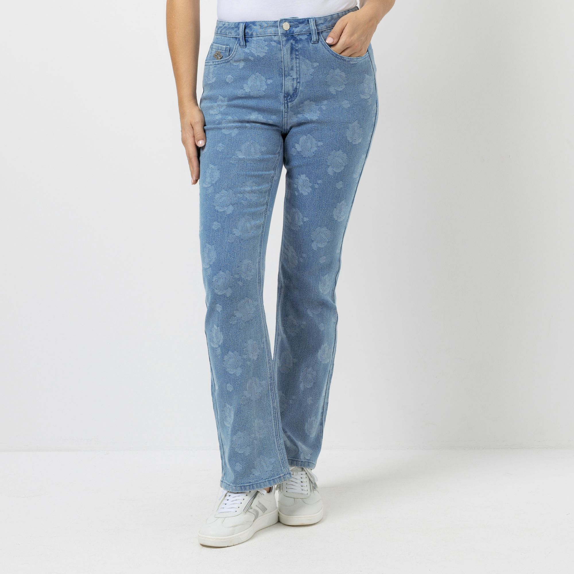 B-Ware KILIAN KERNER SENSES Jeans, lange Form Jacquard-Muster 5-Pocket-Style