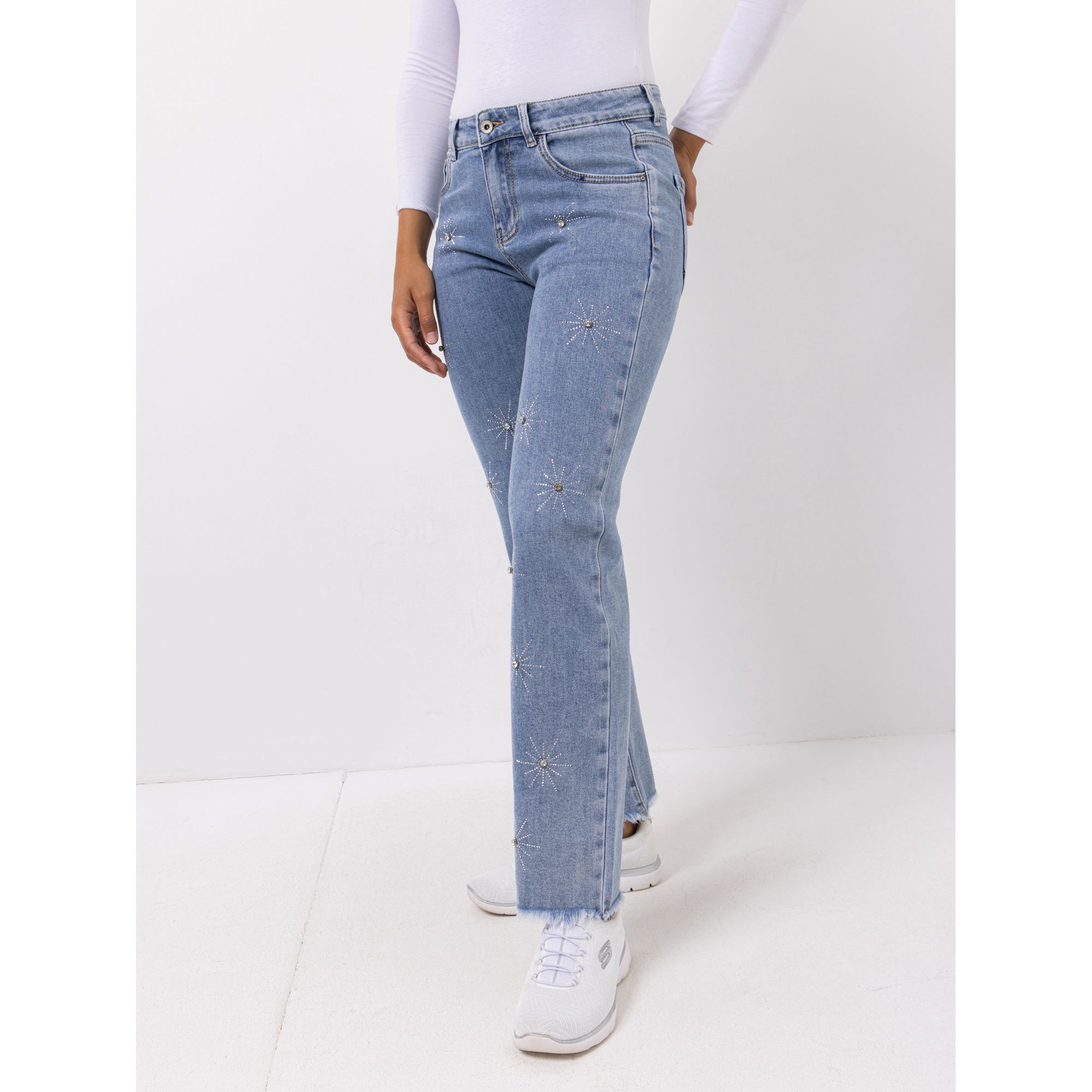 B-Ware DINE 'N' DANCE Jeanshose 5-Pocket Style Strassdetails