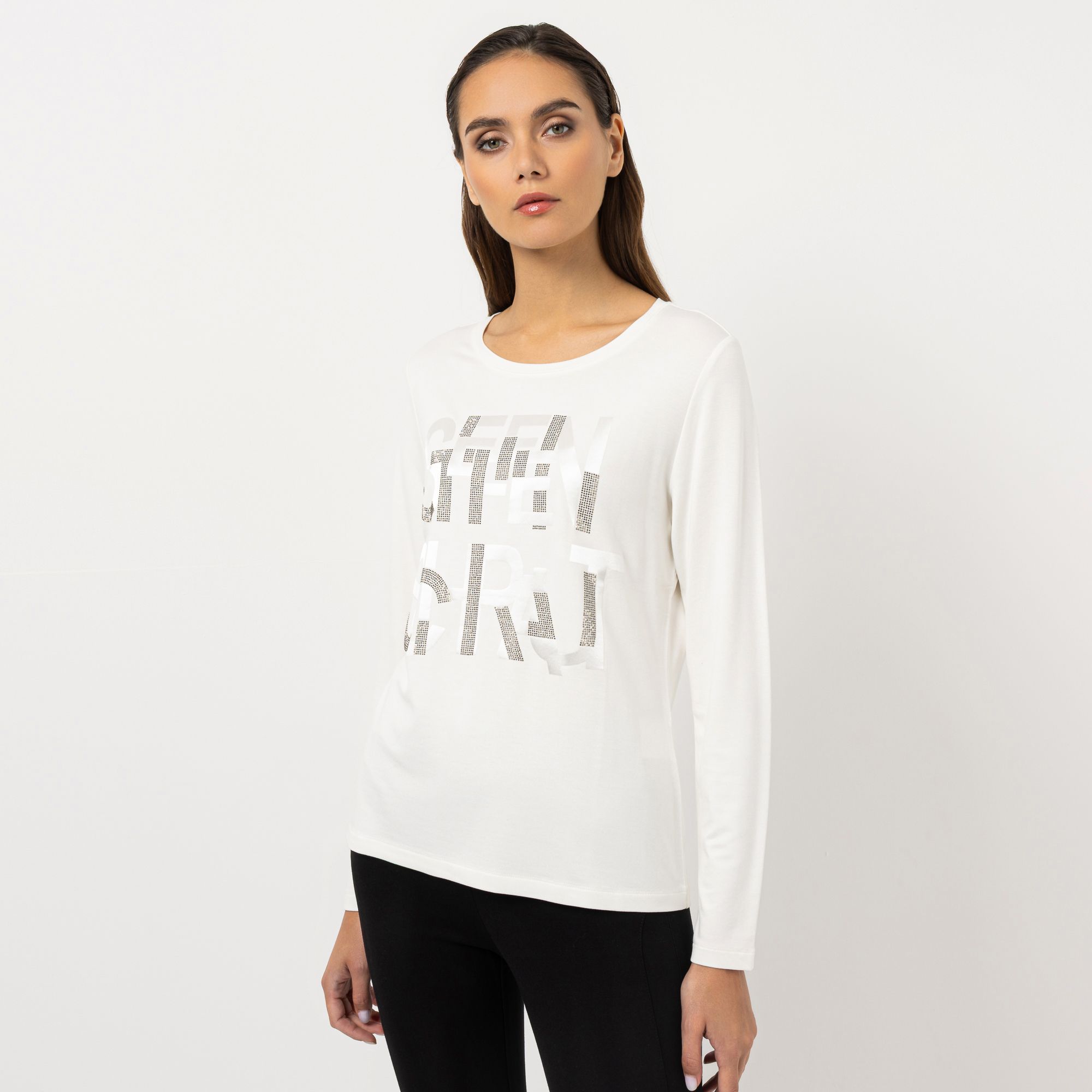 B-Ware STEFFEN SCHRAUT Shirt, 1/1 Arm Rundhalsausschnitt Glitzer-Druck