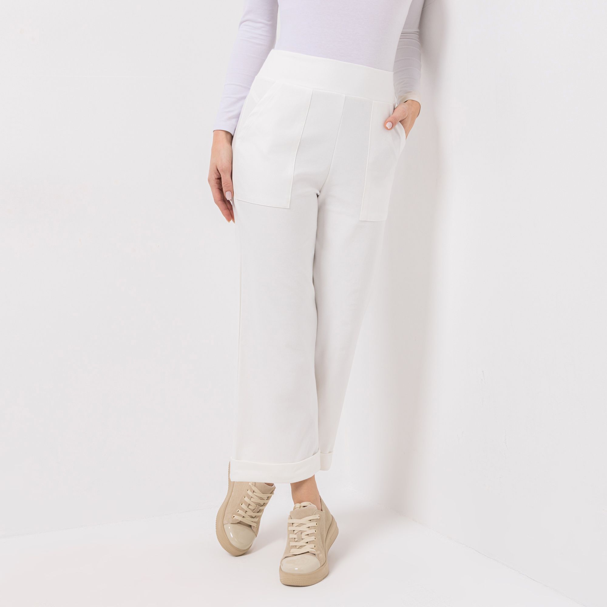 B-Ware KIM & CO. Hose, 7/8-Länge Denim Jersey aufgesetzte Taschen