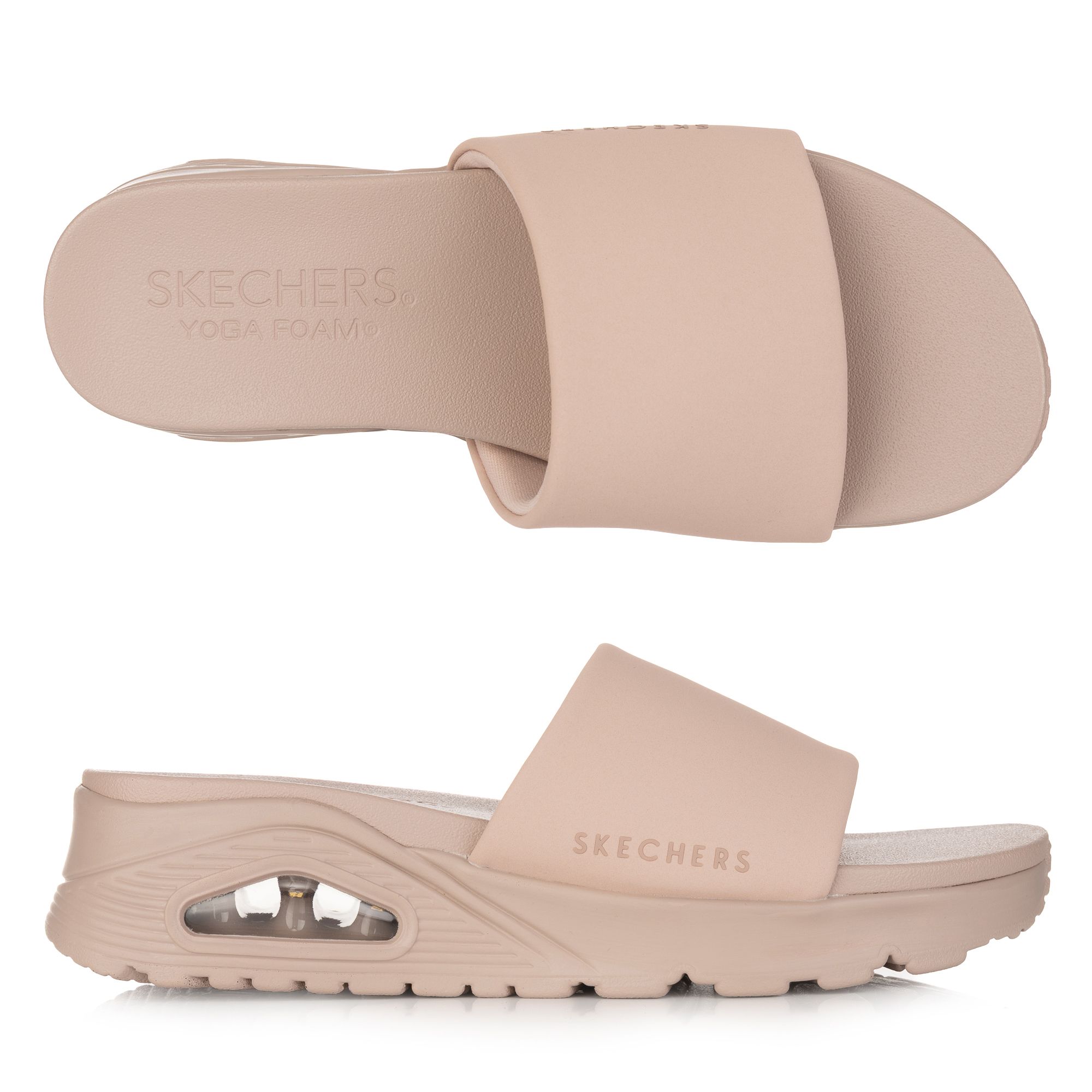 B-Ware SKECHERS Damen-Pantolette Uno - Stand Togeth Materialmix