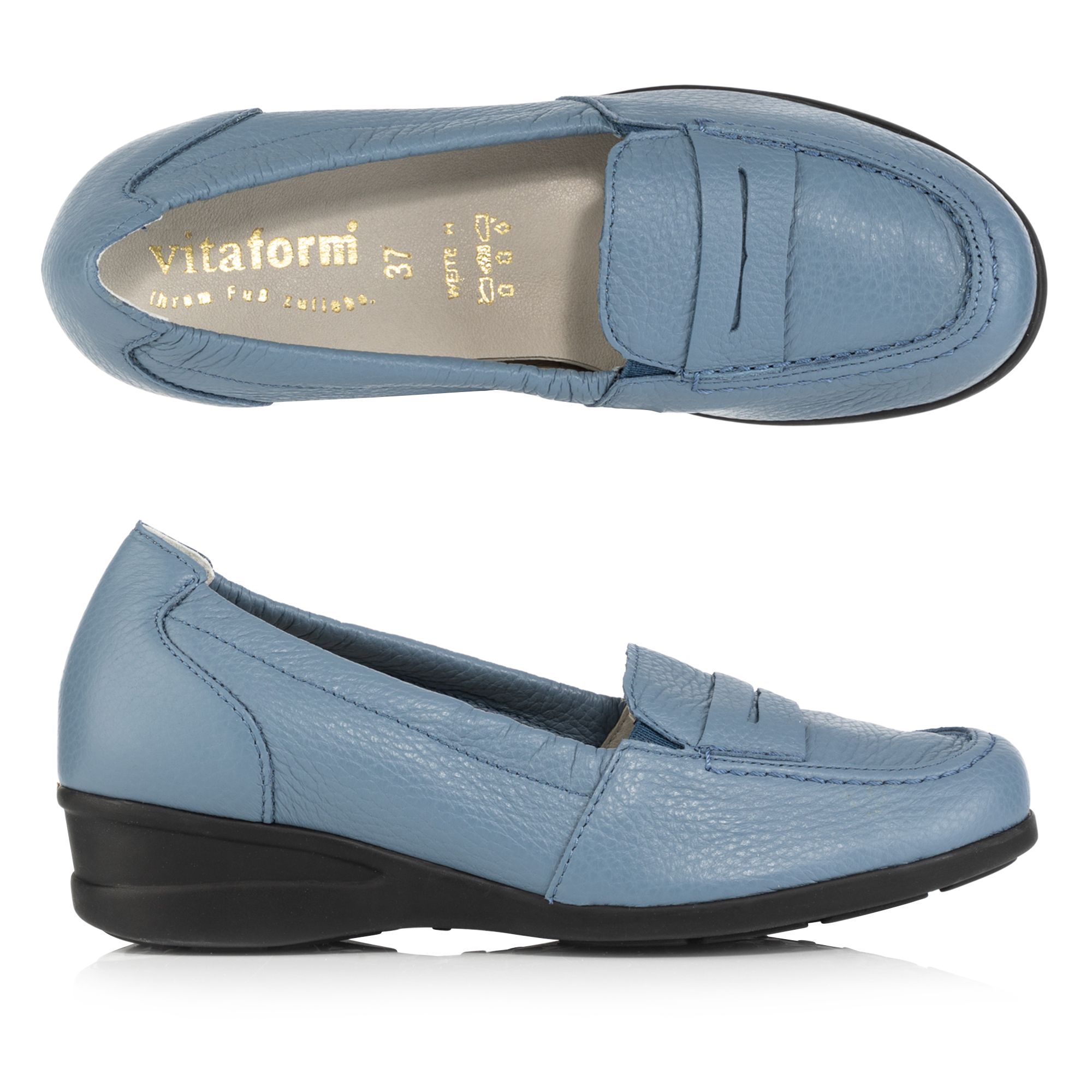 B-Ware VITAFORM Damen-Slipper Hirschleder Shock Absorber