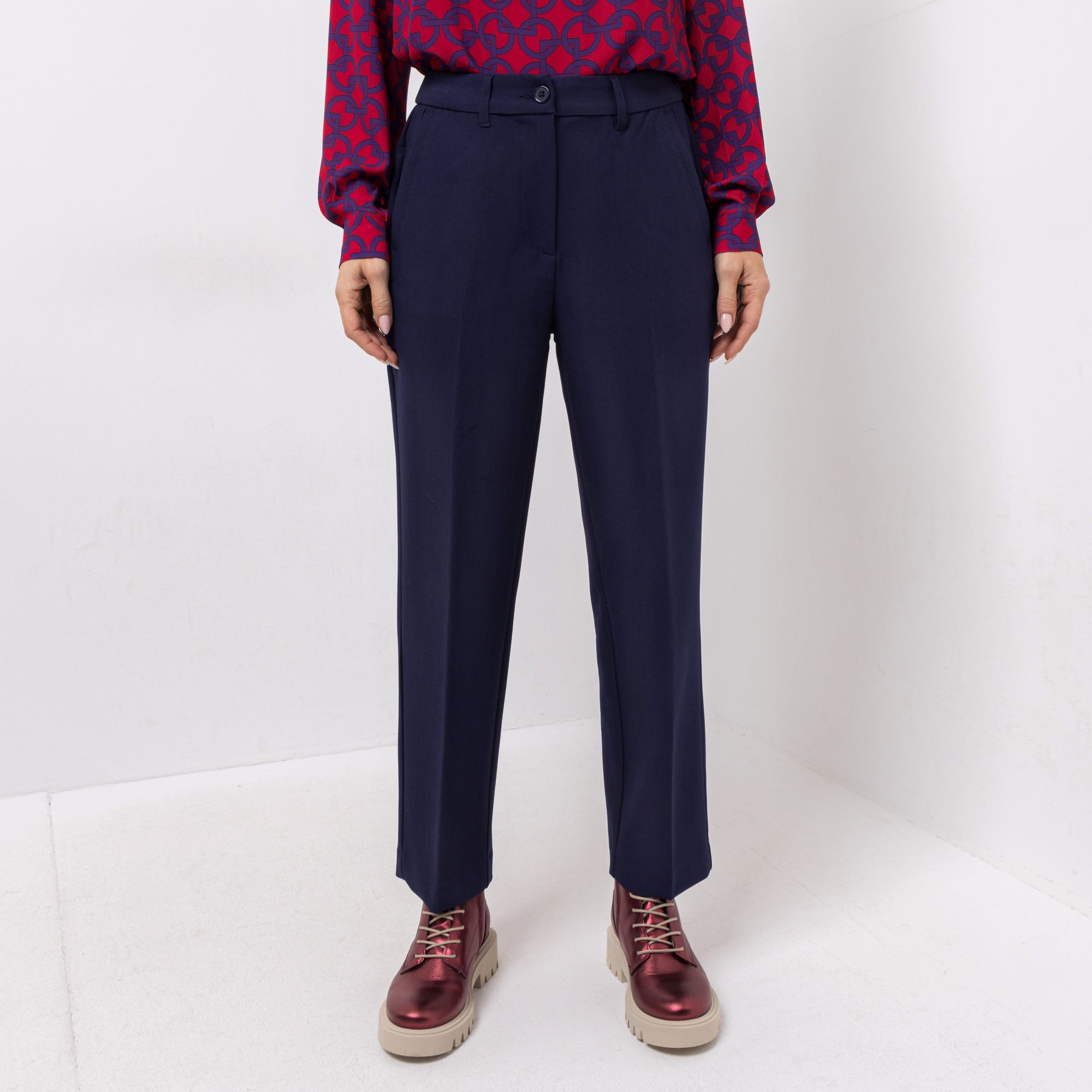 B-Ware DAWID by Dawid Tomaszewski Hose, knöchellang mit Bügelfalte