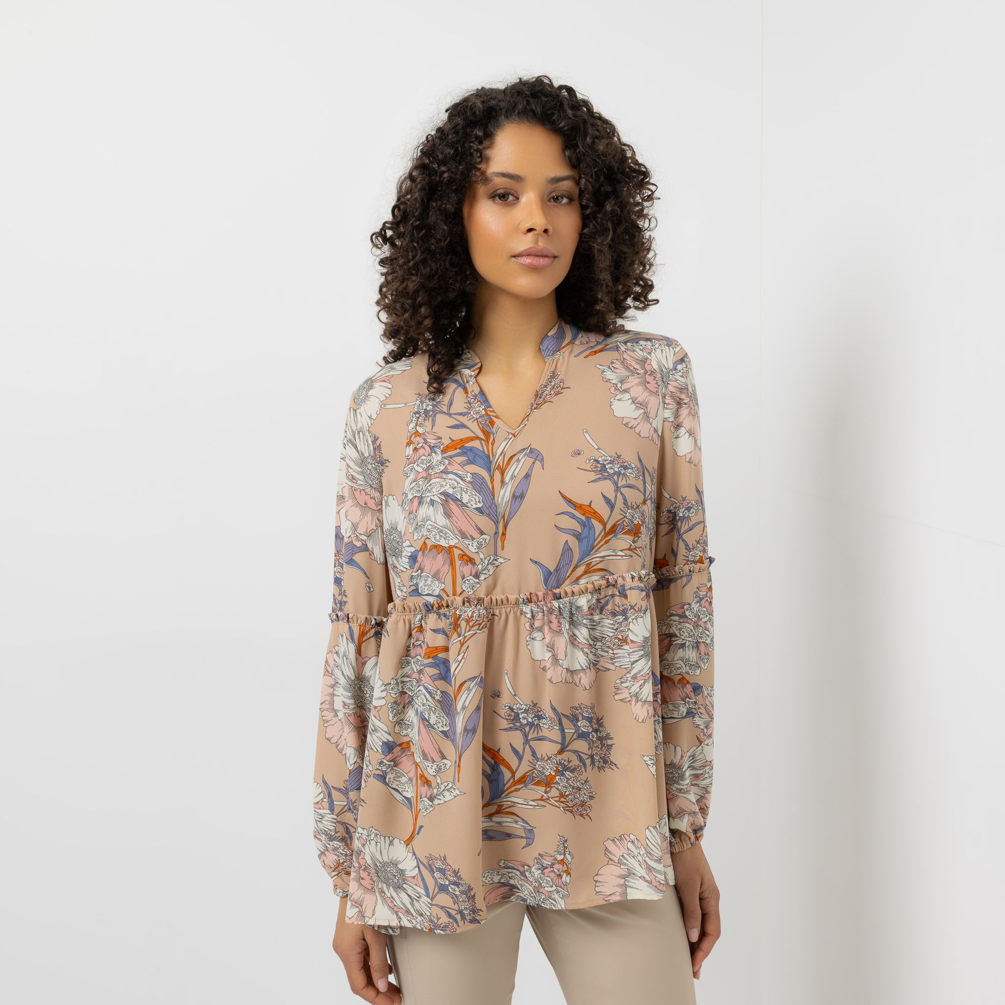 B-Ware STEFFEN SCHRAUT Bluse Serafino-Ausschnitt Teilungsnähte