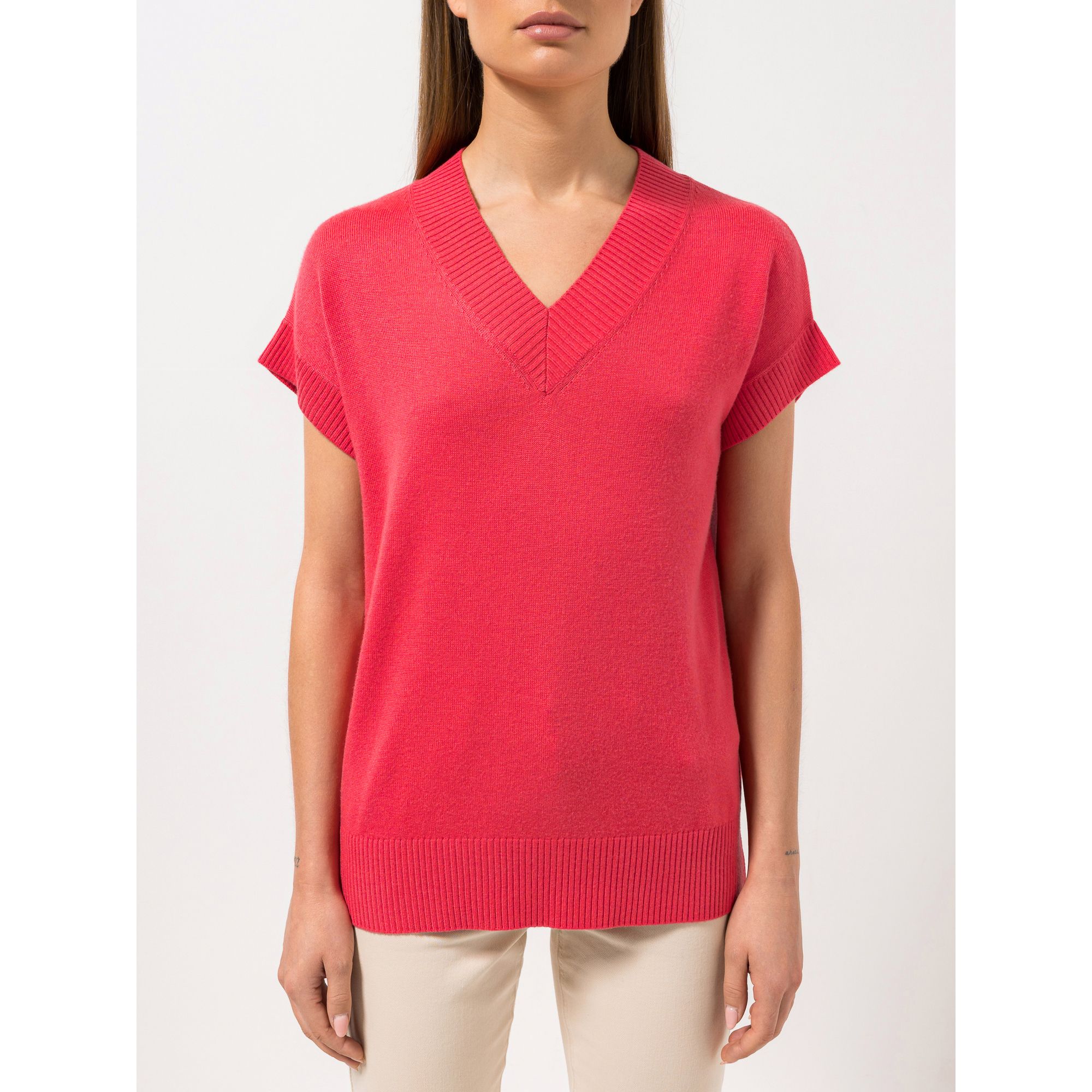 B-Ware STEFFEN SCHRAUT Pullover 1/2-Arm V-Ausschnitt