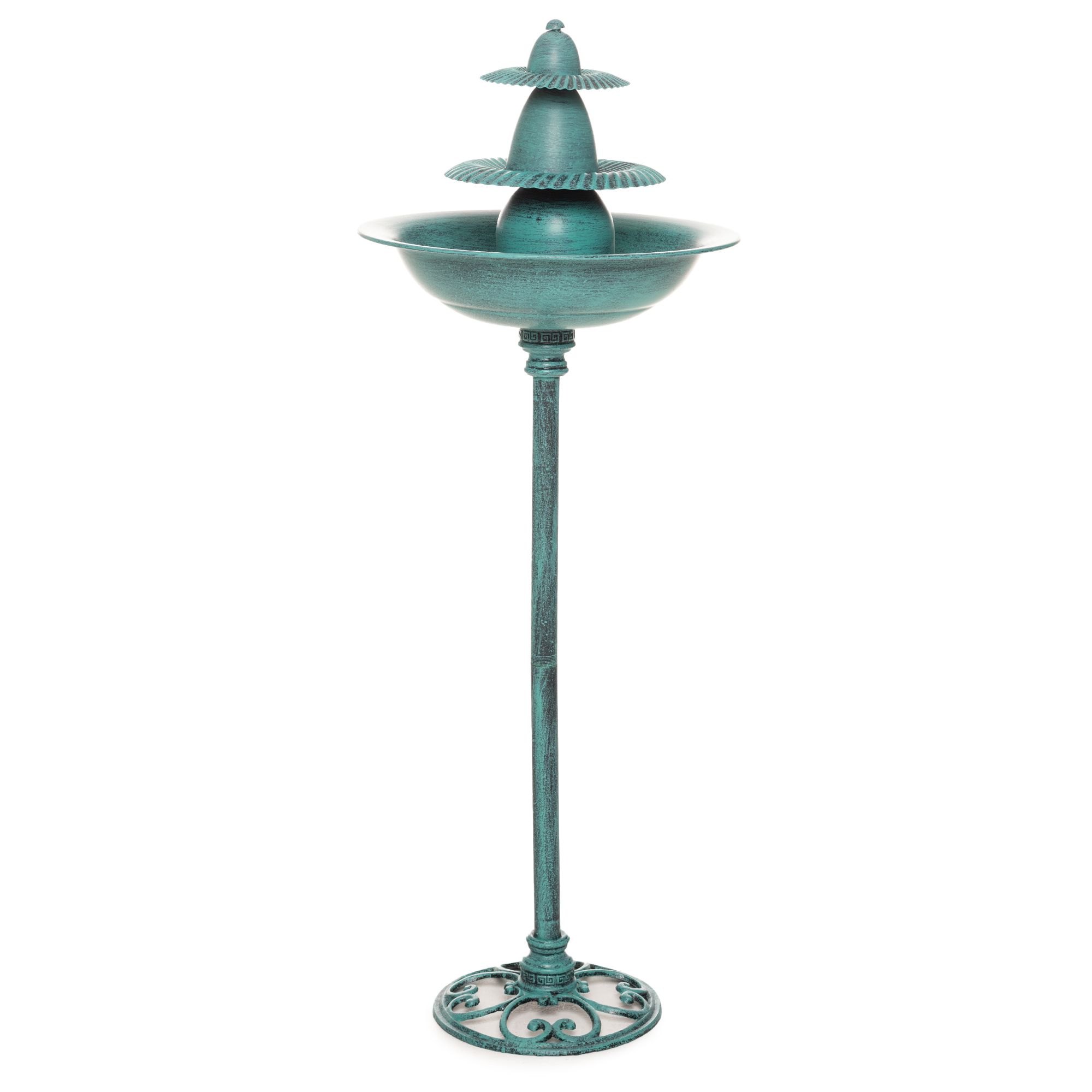 B-Ware ABELLA Garden Garten-Brunnen aus Metall Höhe 103cm, Ø 38,5cm
