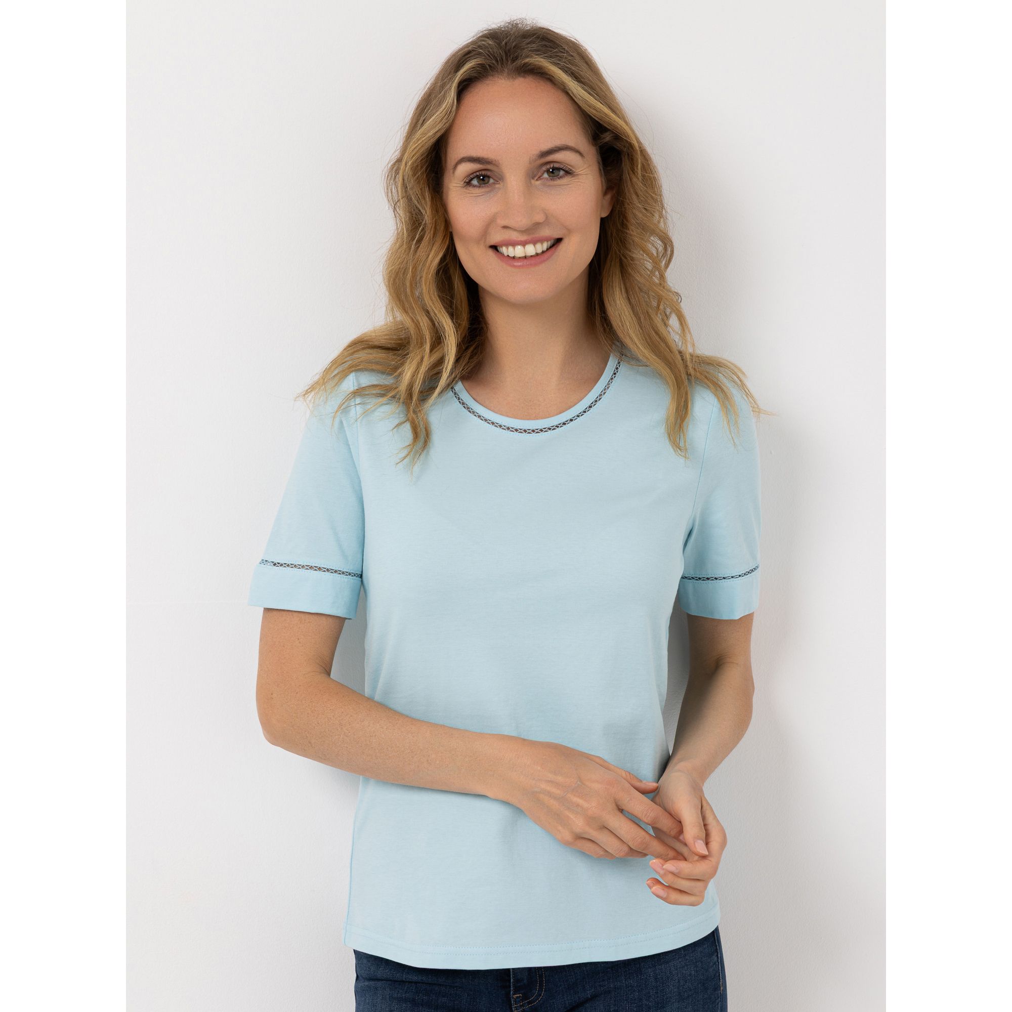 B-Ware Green Cotton by Peter Hahn Shirt, 1/2-Arm Style Frida