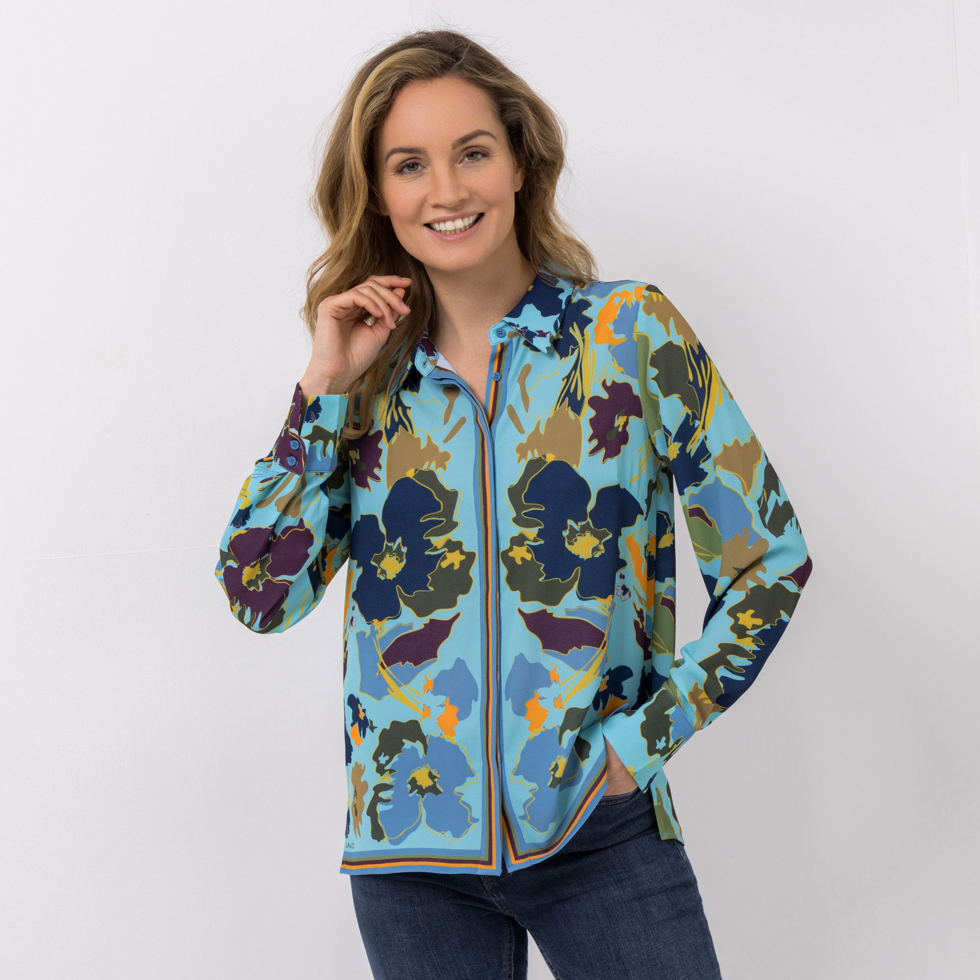 B-Ware DAWID by Dawid Tomaszewski Bluse, 1/1-Arm breite Manschette