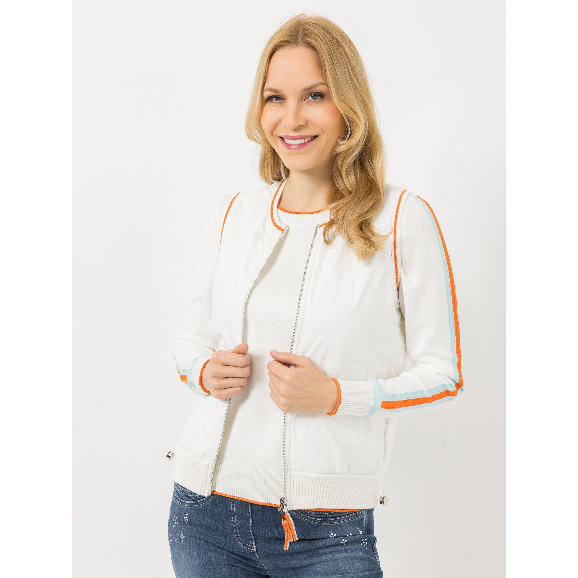 B-Ware DAWID by Dawid Tomaszewski Weste, Leistentaschen Materialmix