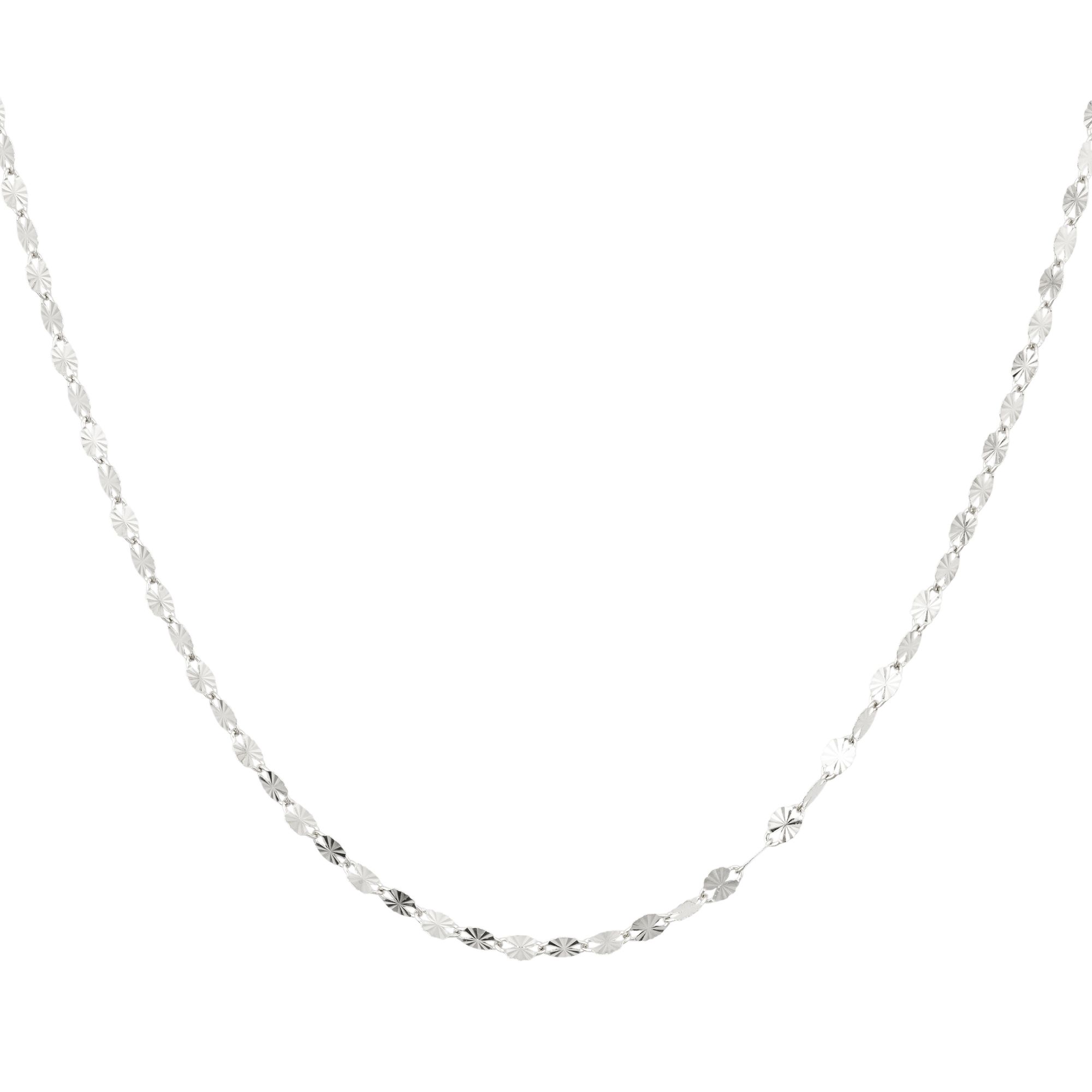 B-Ware GOLDRAUSCH Plättchenkette diamantiert mind. 1g