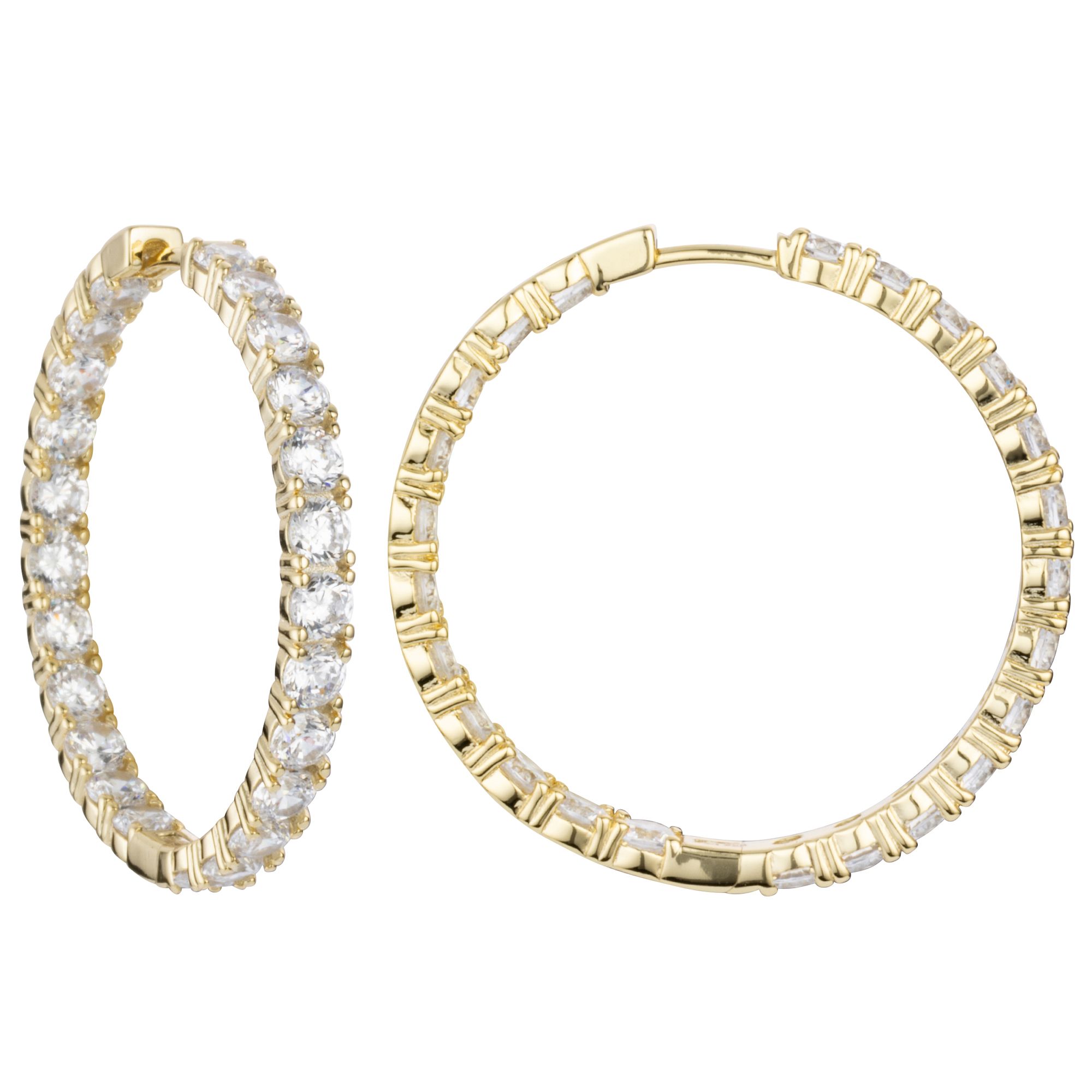 B-Ware DIAMONIQUE® Creolen = 7,68ct Brillantschliff