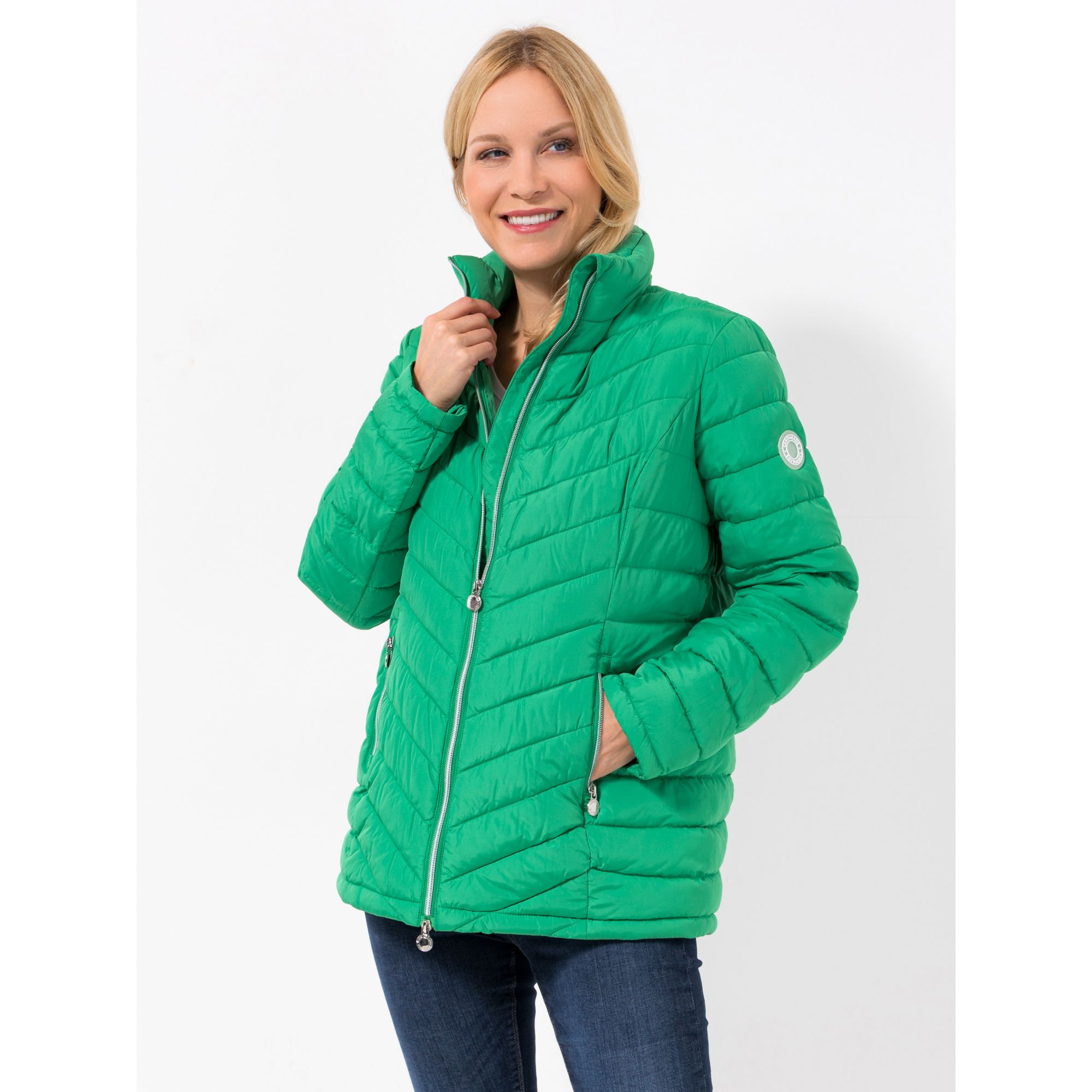 B-Ware CENTIGRADE Steppjacke Stehkragen 2-Wege-Zipper