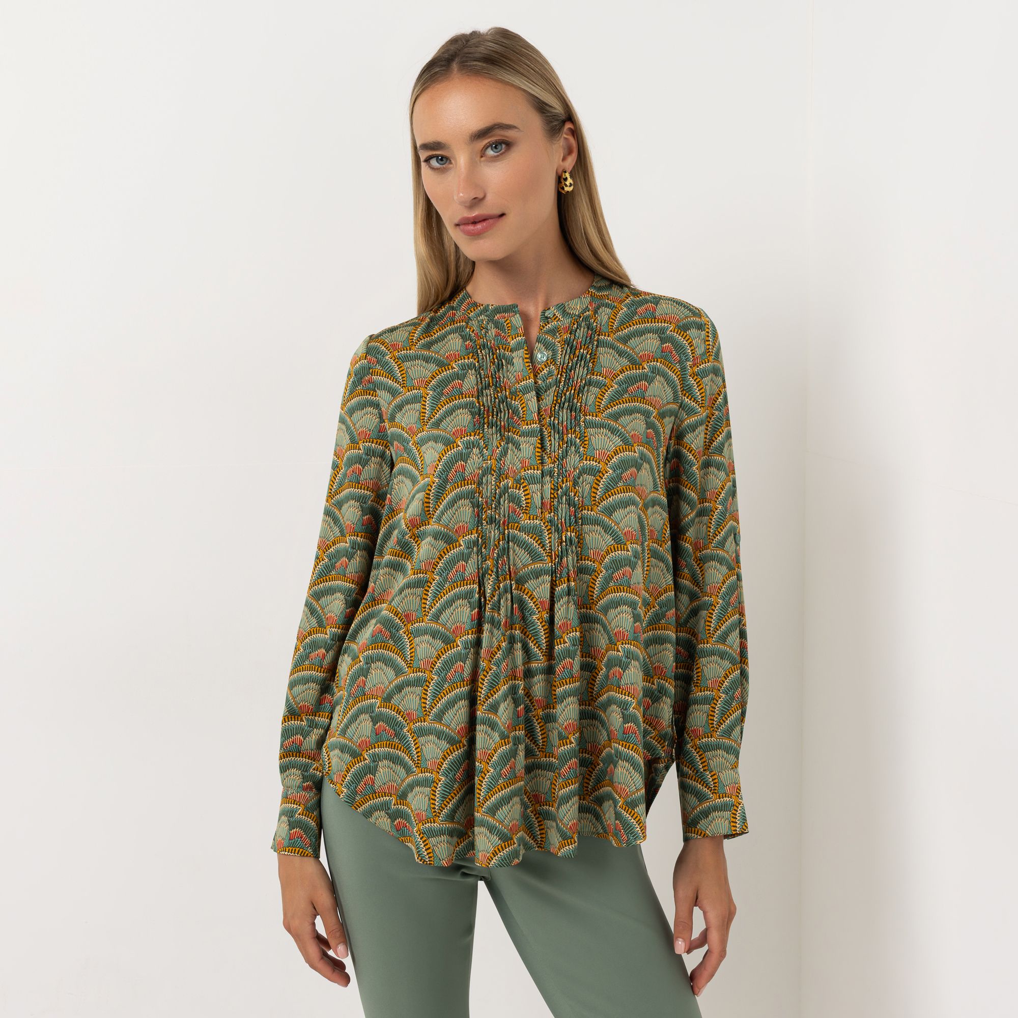 B-Ware STEFFEN SCHRAUT Bluse Ärmelriegel Biesen-Details