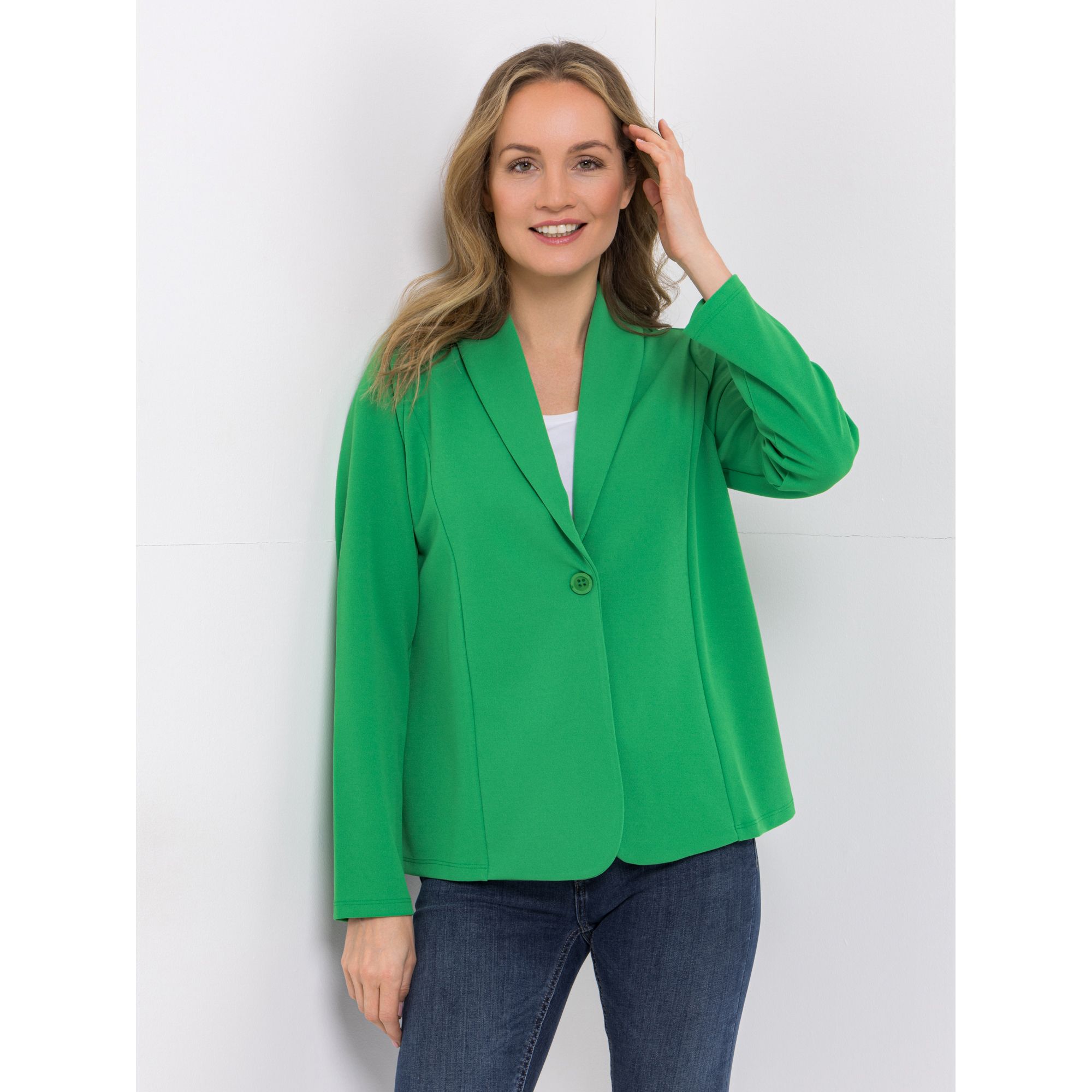 B-Ware KIM & CO. Blazer, 1/1-Arm Ponti Crepe Jersey 1 Knopf Verschluss