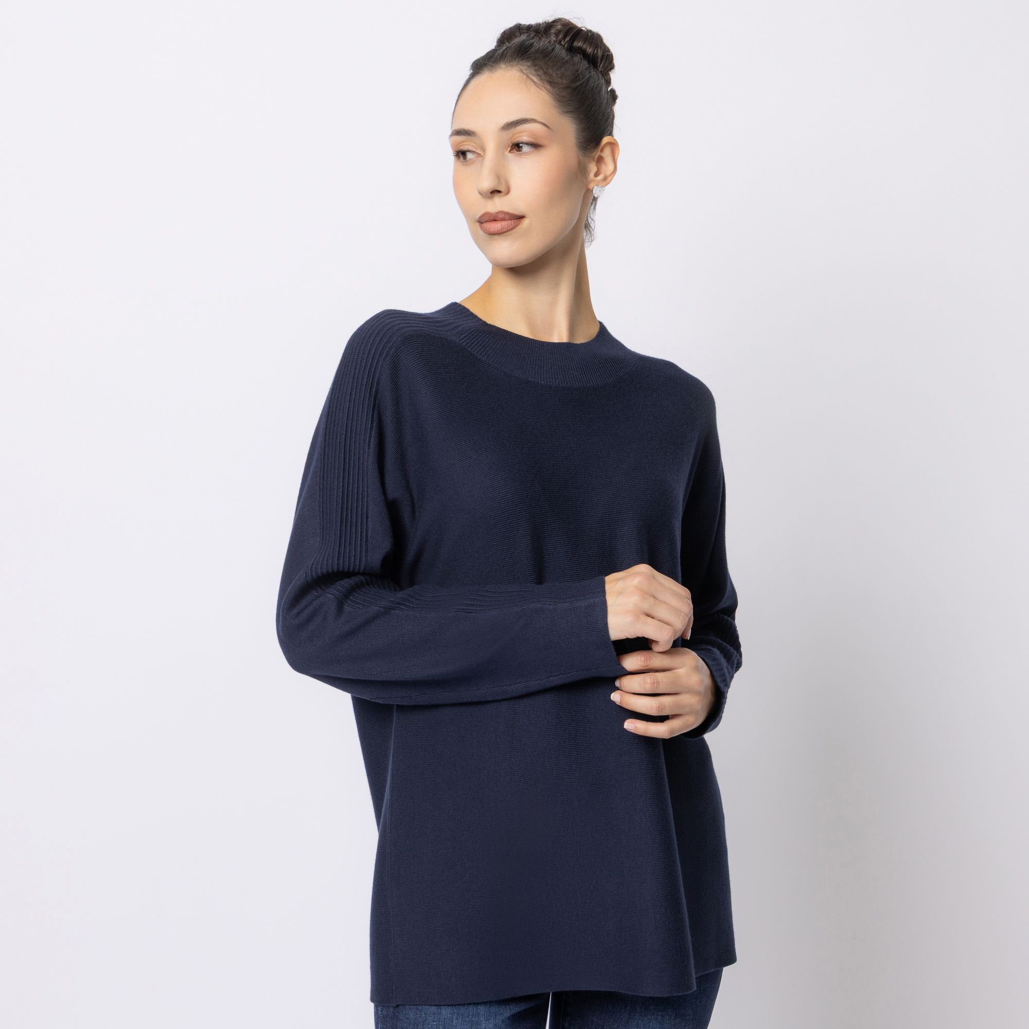 B-Ware STEFFEN SCHRAUT Pullover Rundhalsausschnitt Strukturdetails