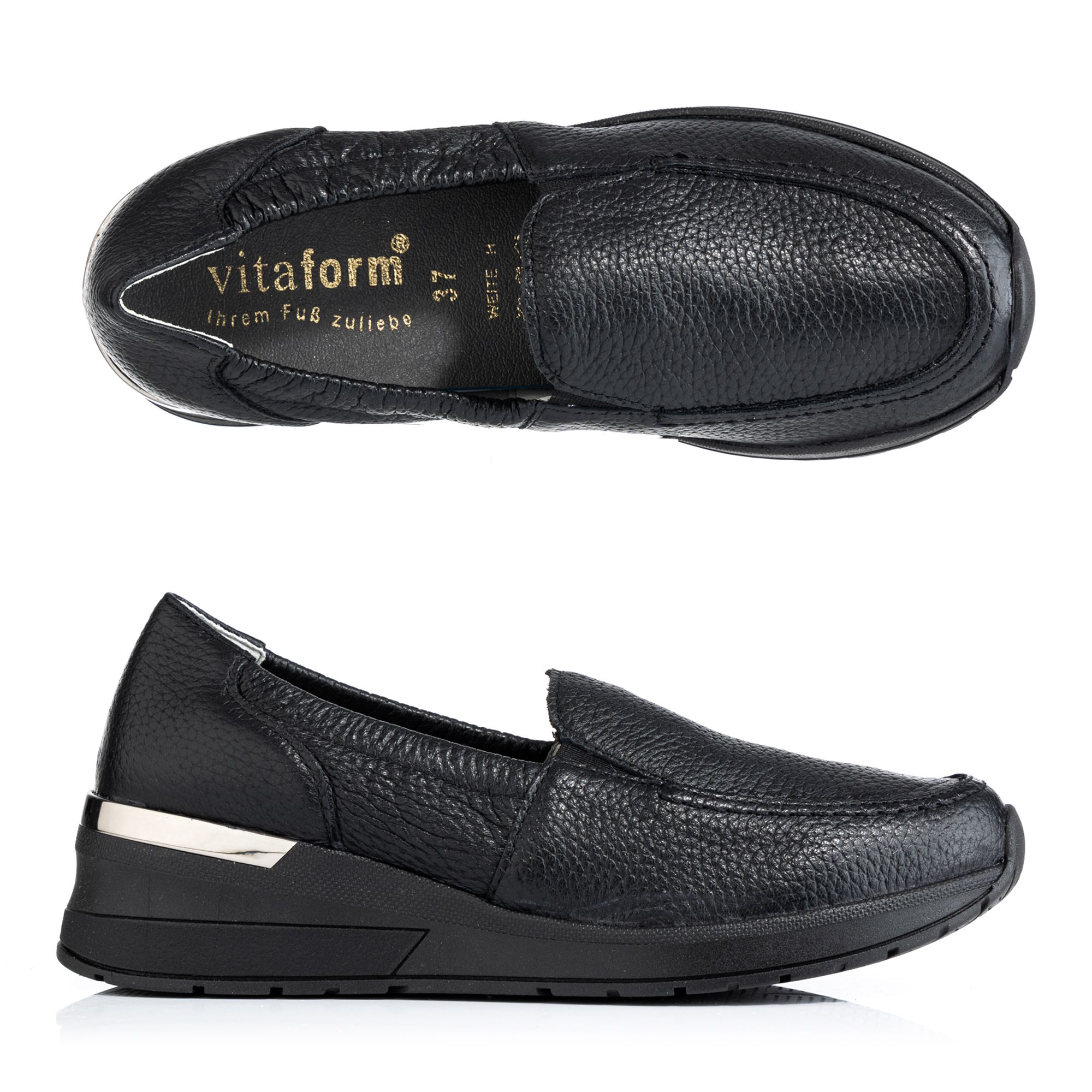 B-Ware VITAFORM Damen-Slipper Hirschleder Shock Absorber