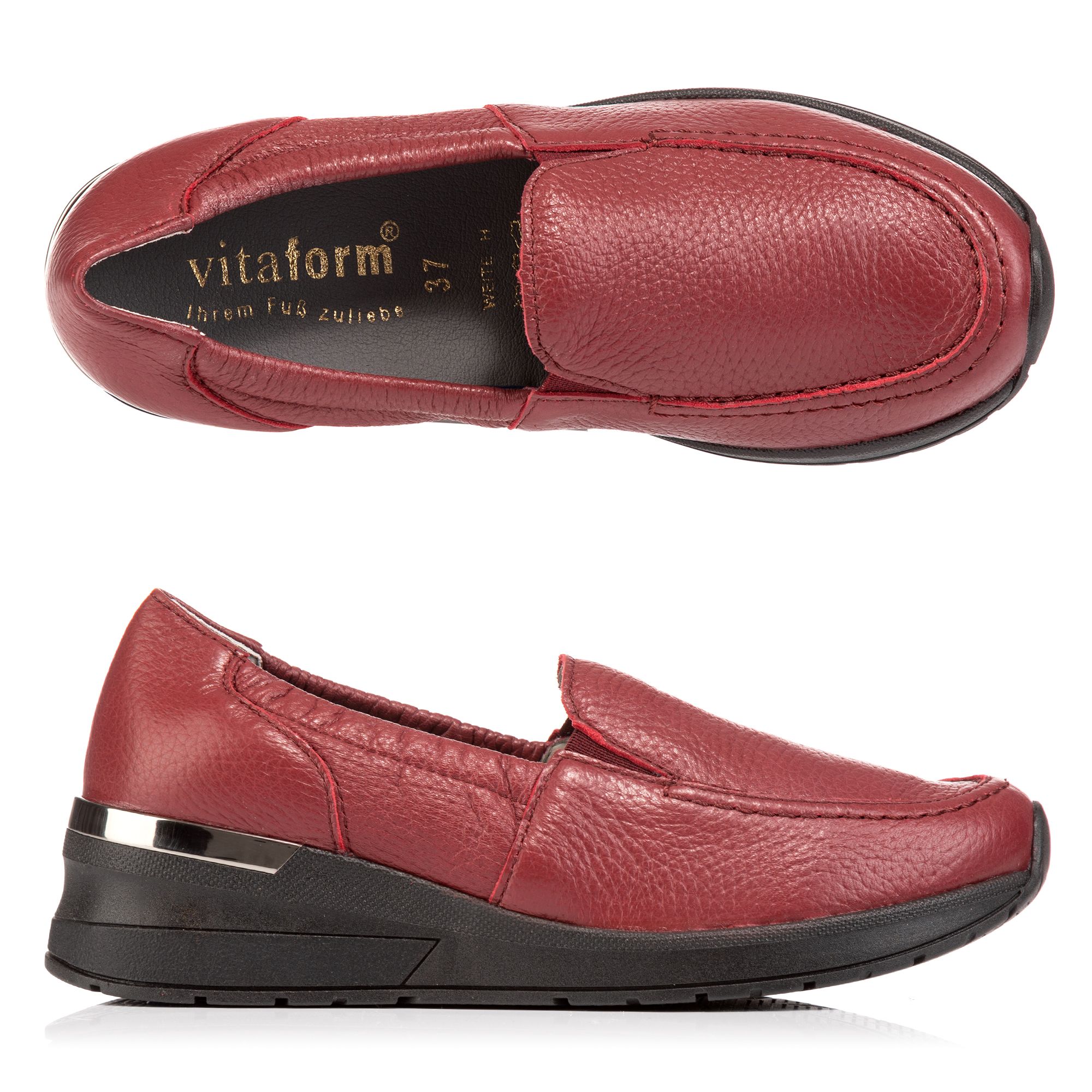 B-Ware VITAFORM Damen-Slipper Hirschleder Shock Absorber