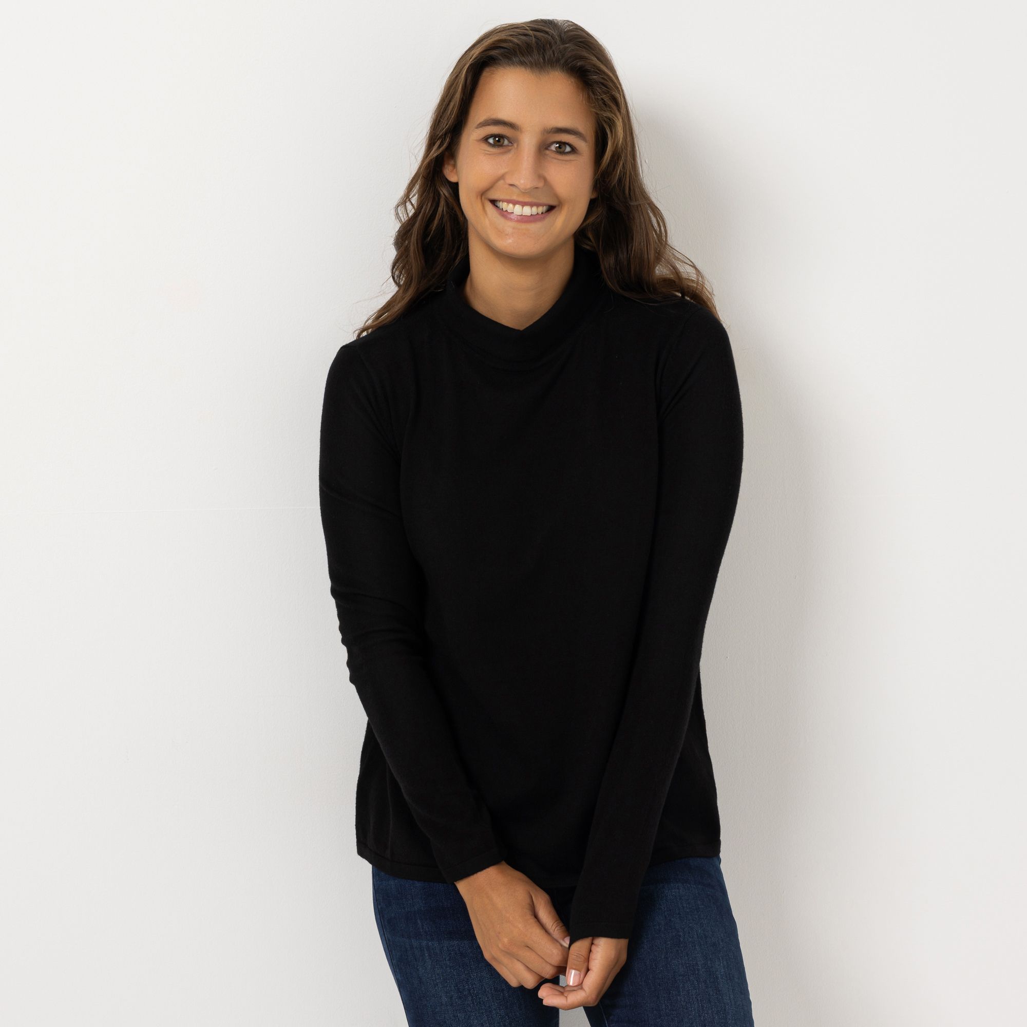 B-Ware ANNI FOR FRIENDS Pullover Alva weiter Stehkragen neue Länge ca. 60 cm