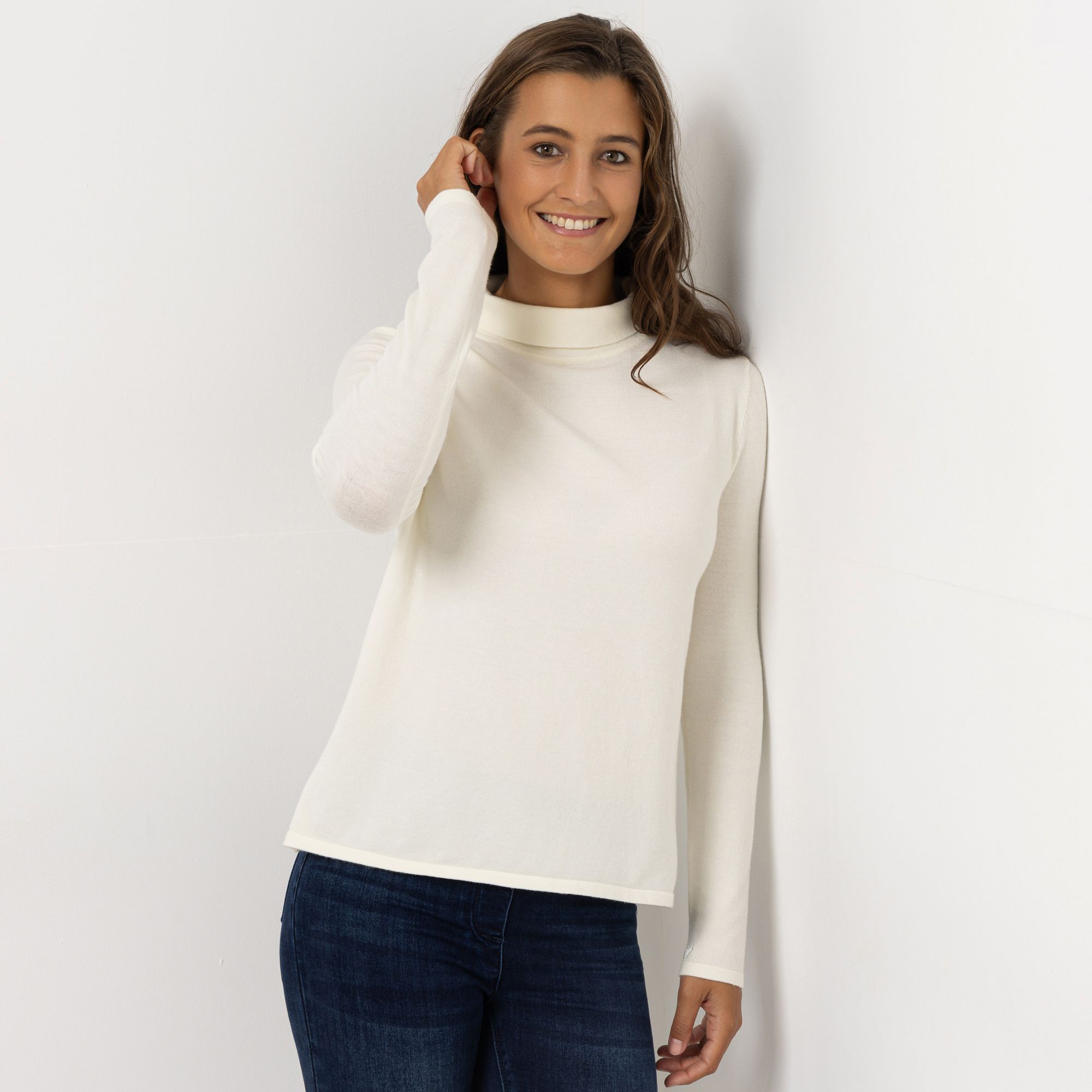 B-Ware ANNI FOR FRIENDS Pullover Alva weiter Stehkragen neue Länge ca. 60 cm