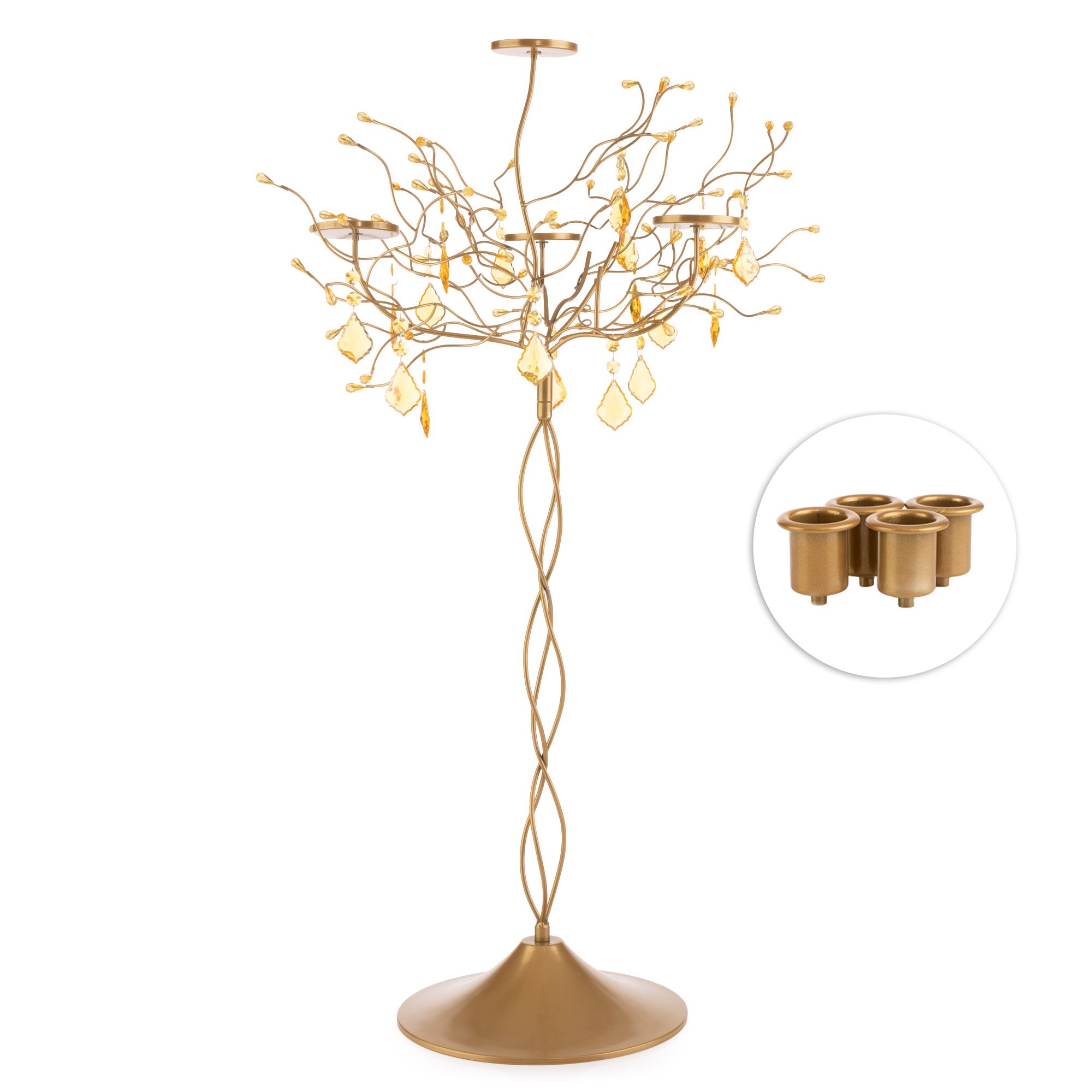 B-Ware ABELLA Xmas Design-Kerzenständer variabel gestaltbar inkl. Dekojuwelen