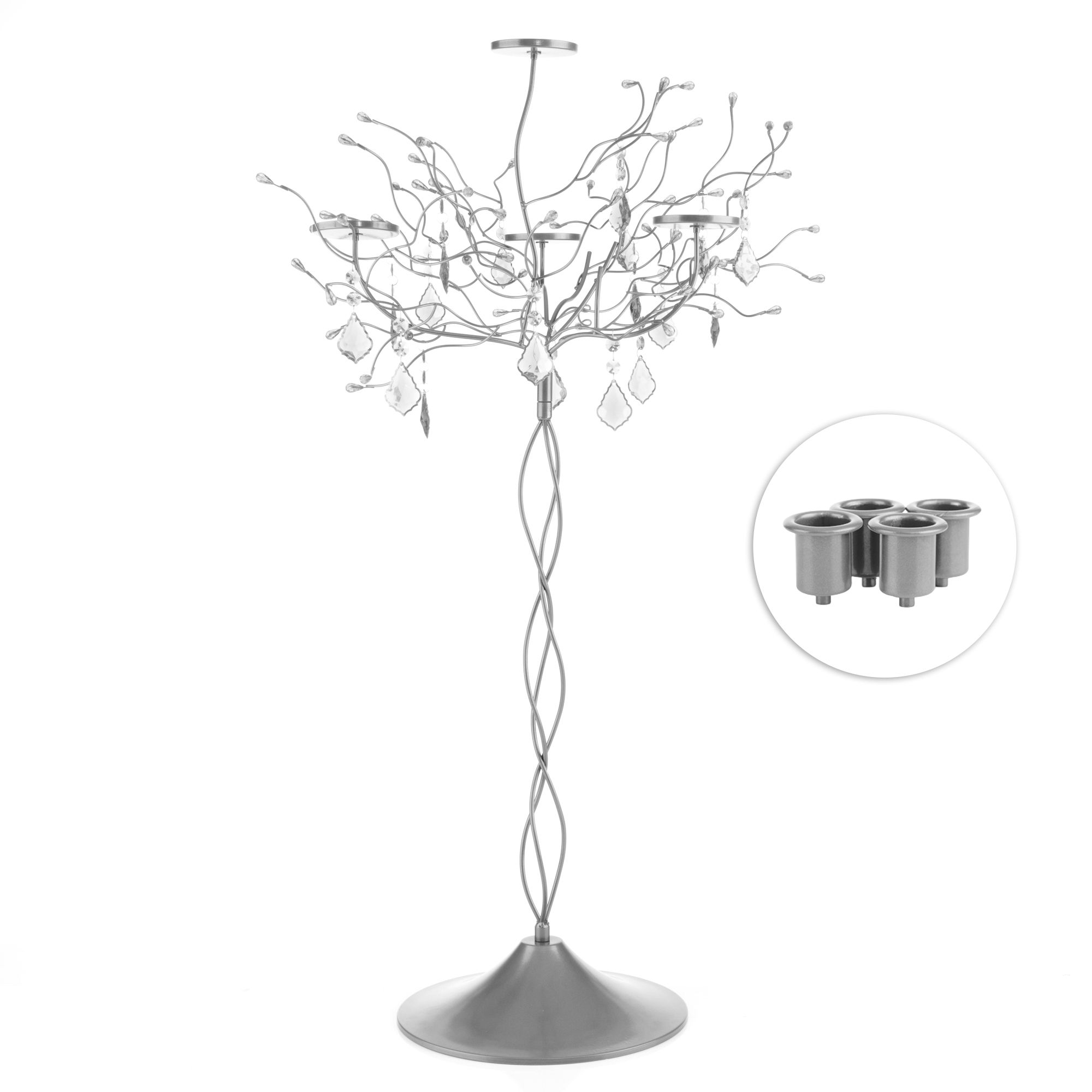 B-Ware ABELLA Xmas Design-Kerzenständer variabel gestaltbar inkl. Dekojuwelen