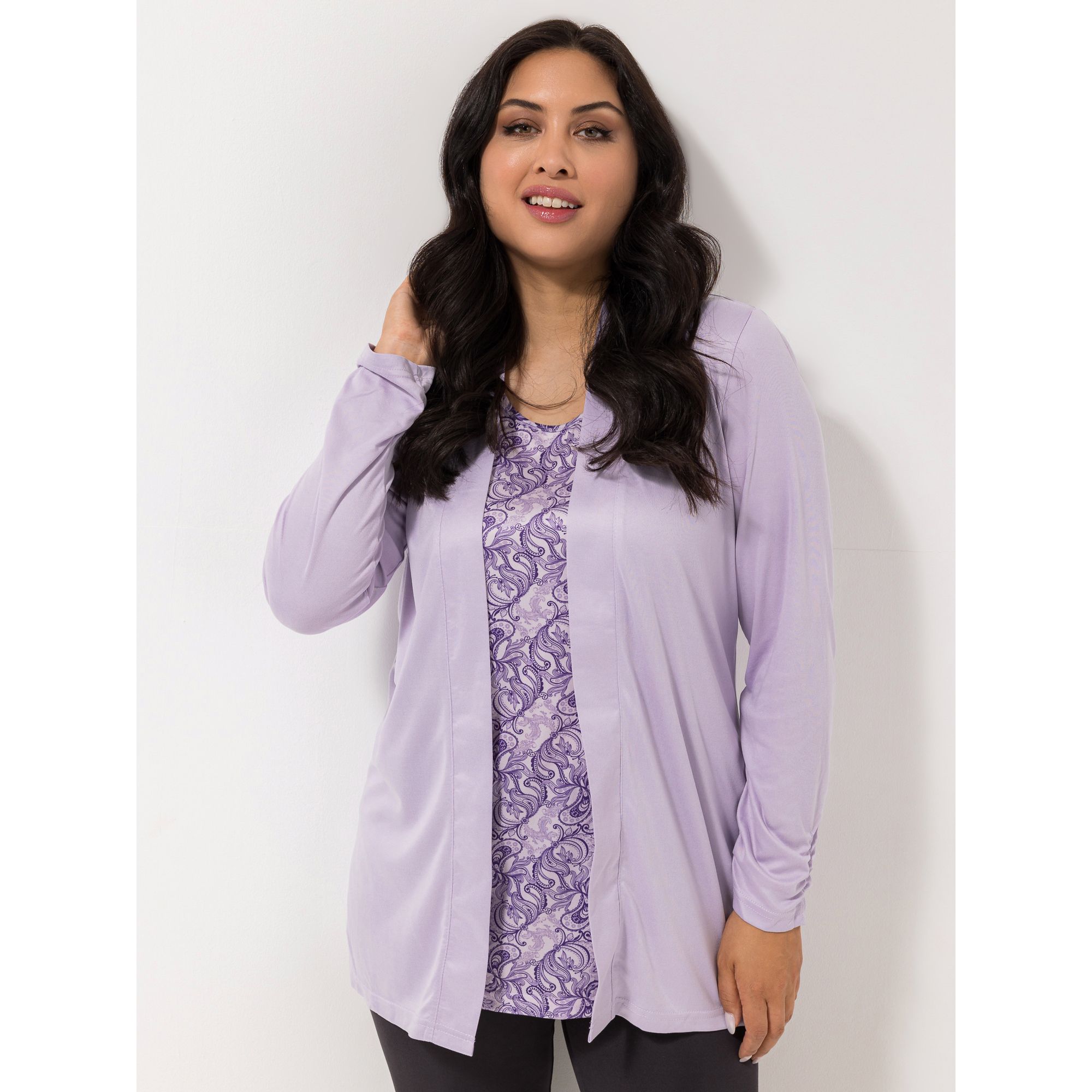 B-Ware JERYMOOD HOMEWEAR Twinset, Longtop Longcardigan Mikrofaser