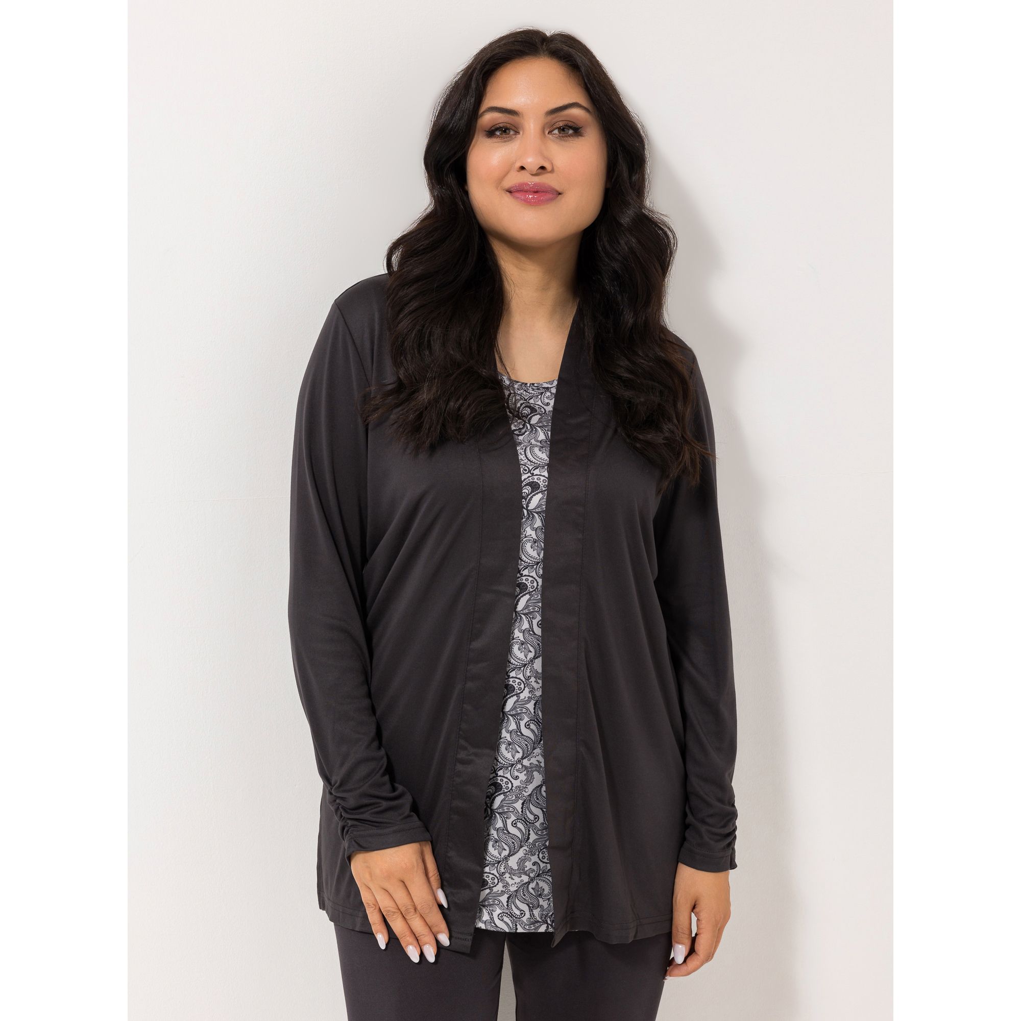 B-Ware JERYMOOD HOMEWEAR Twinset, Longtop Longcardigan Mikrofaser