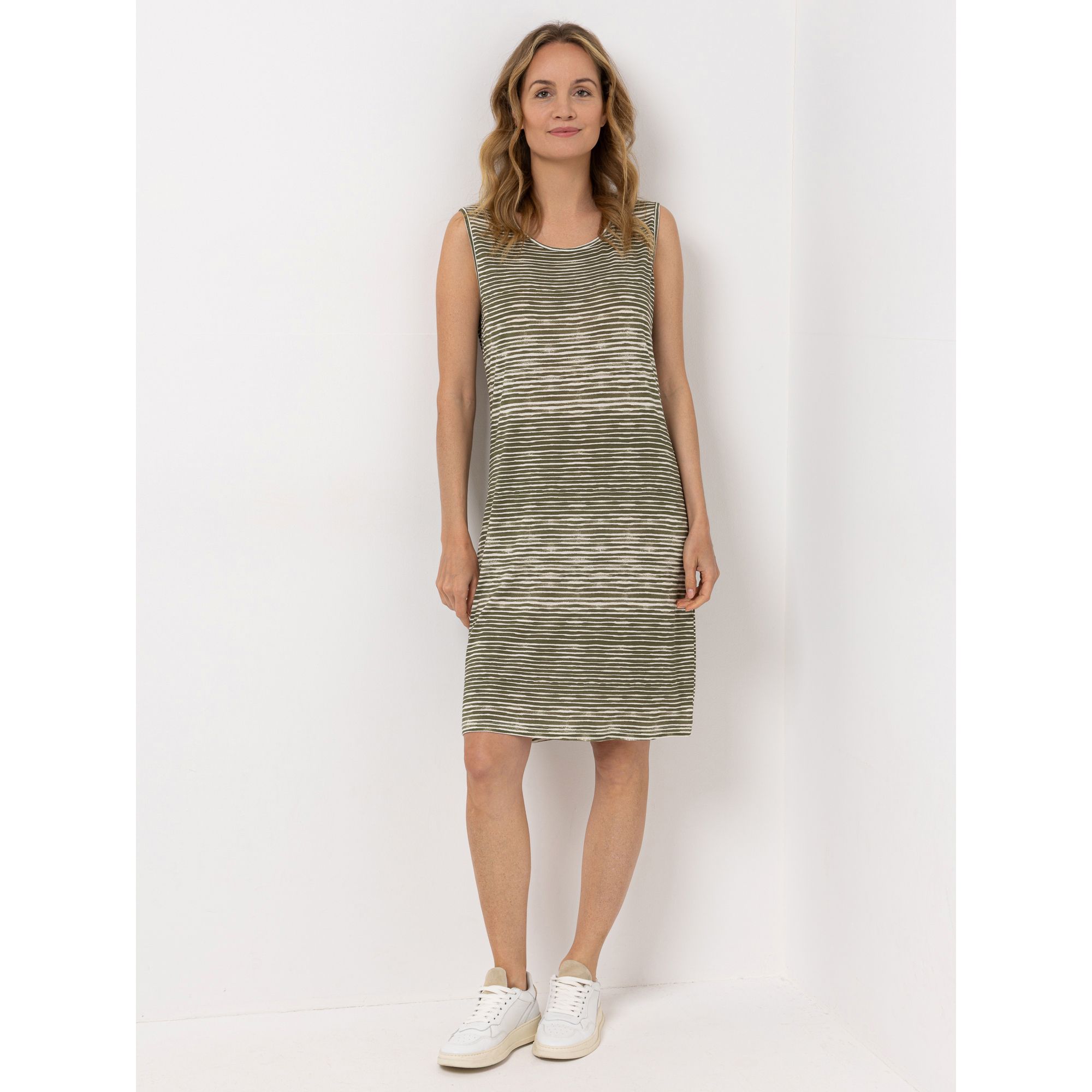 B-Ware DENIM & CO. Kleid, ärmellos Jersey Rundalsausschnitt