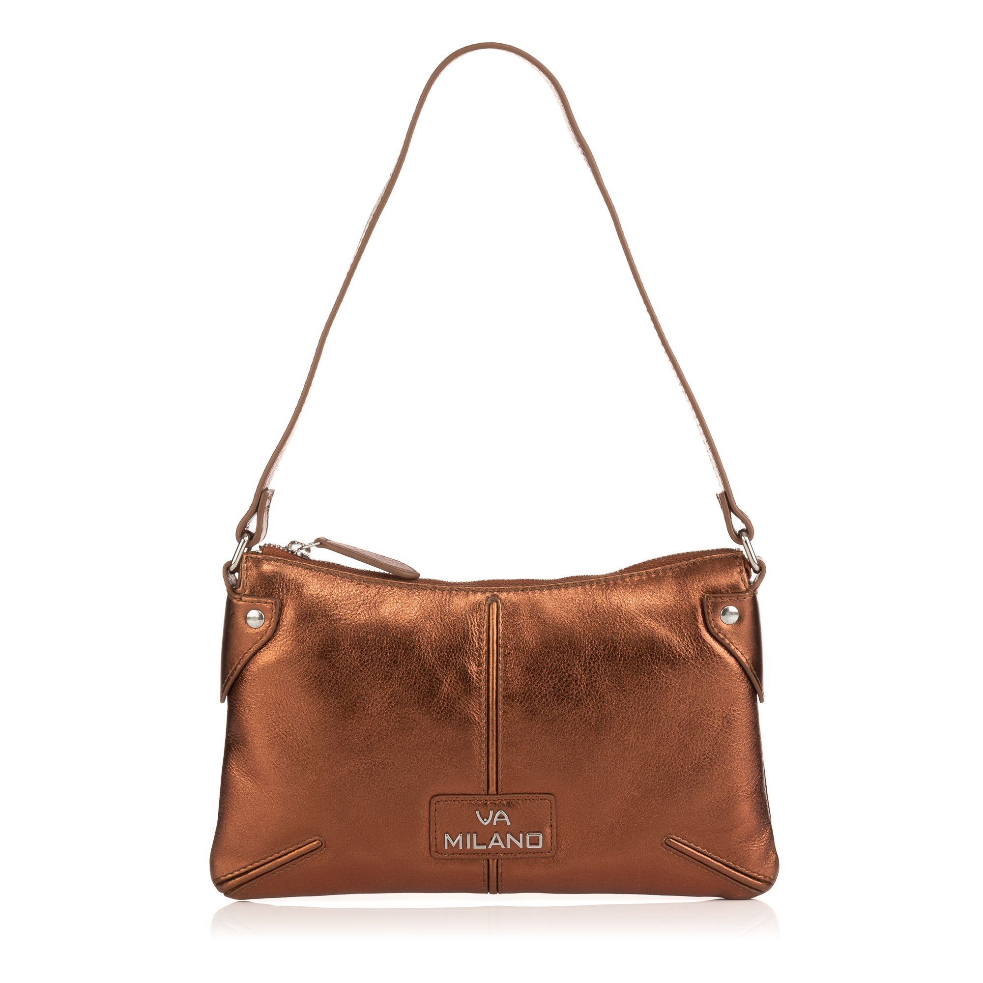 B-Ware VIA MILANO Schultertasche echt Leder