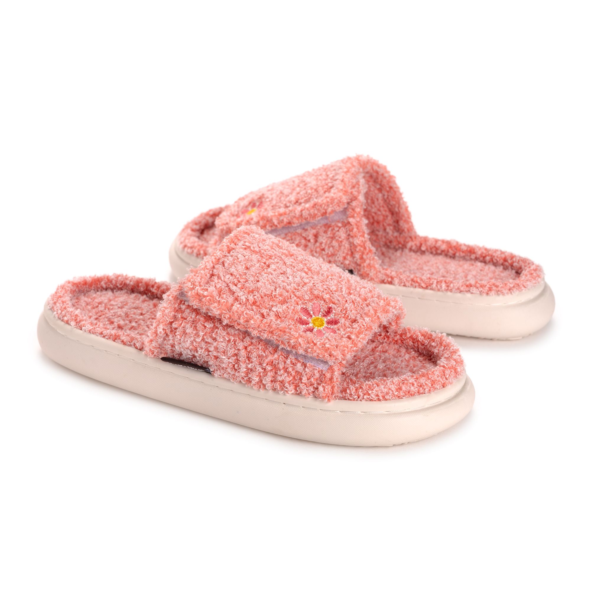 B-Ware MUK LUKs Damen-Pantolette Klettverschluß Komfort-Fußbett