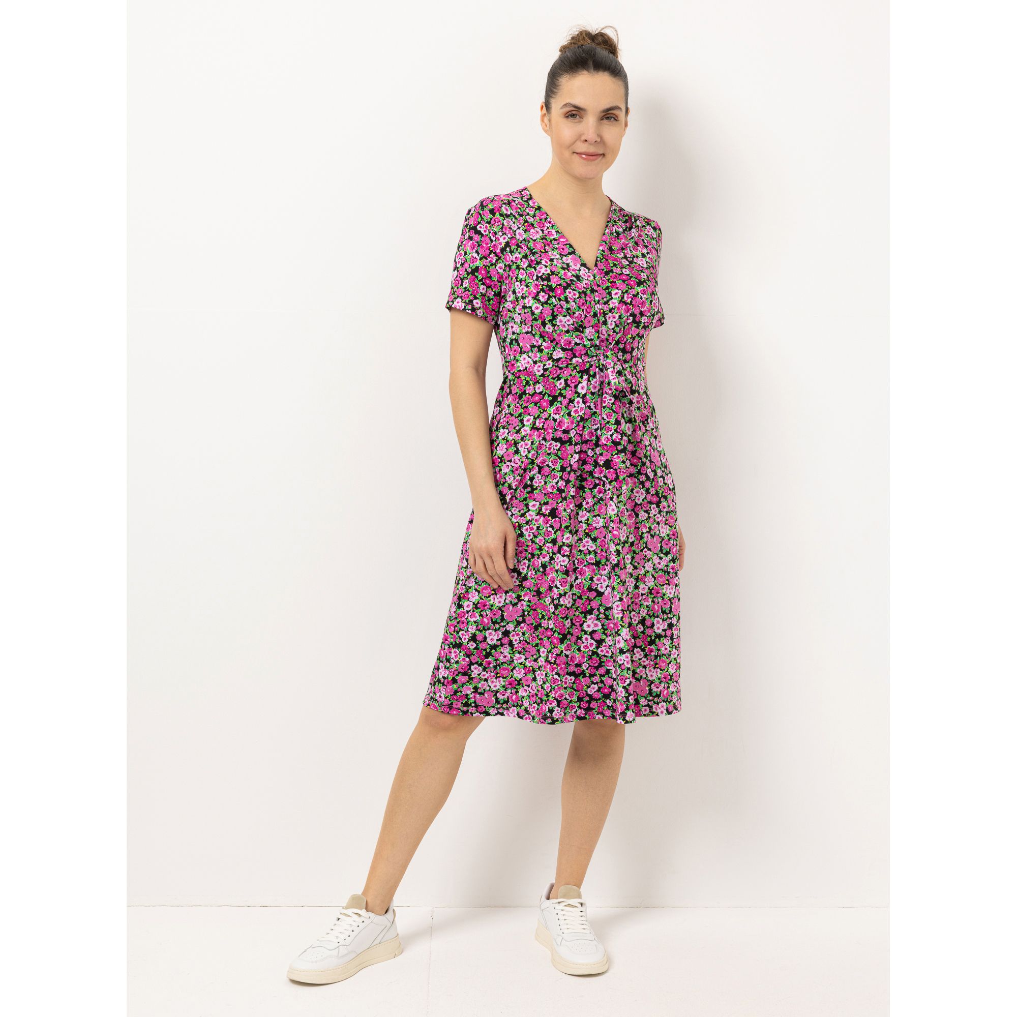 B-Ware KIM & CO. Kleid, 1/2-Arm Brazil Knit Jersey V-Ausschnitt