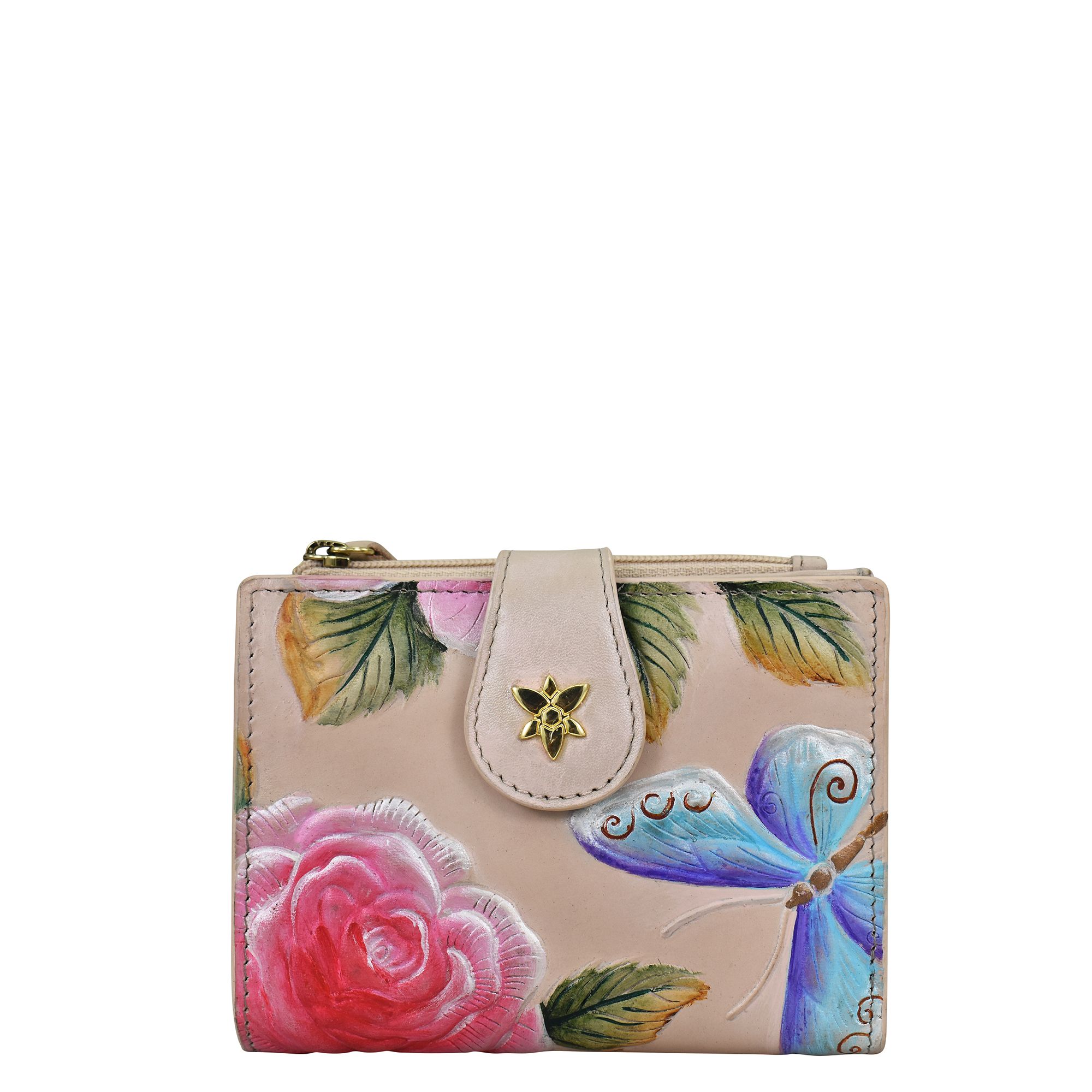 B-Ware ANUSCHKA® Geldbörse echt Leder geprägt