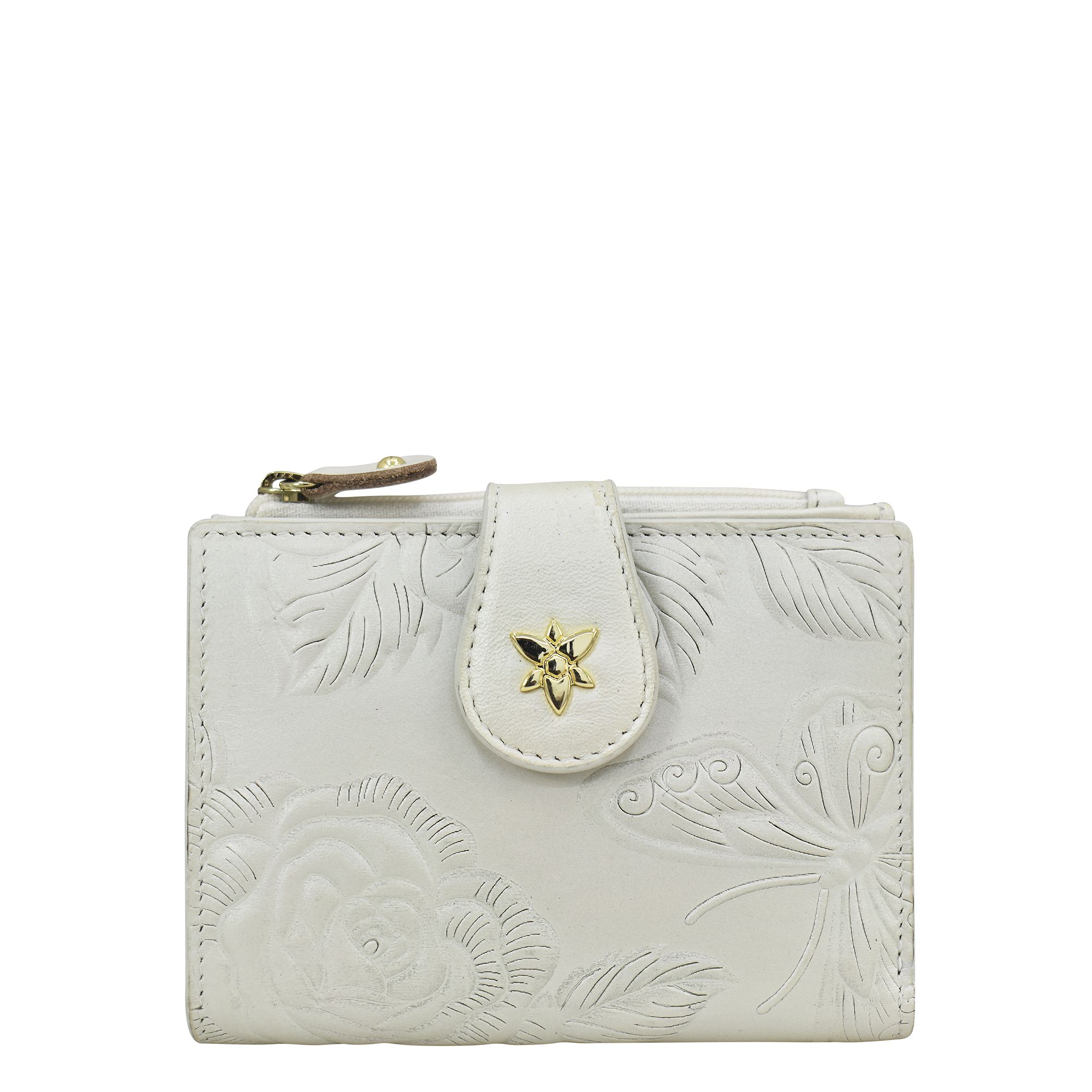 B-Ware ANUSCHKA® Geldbörse echt Leder geprägt