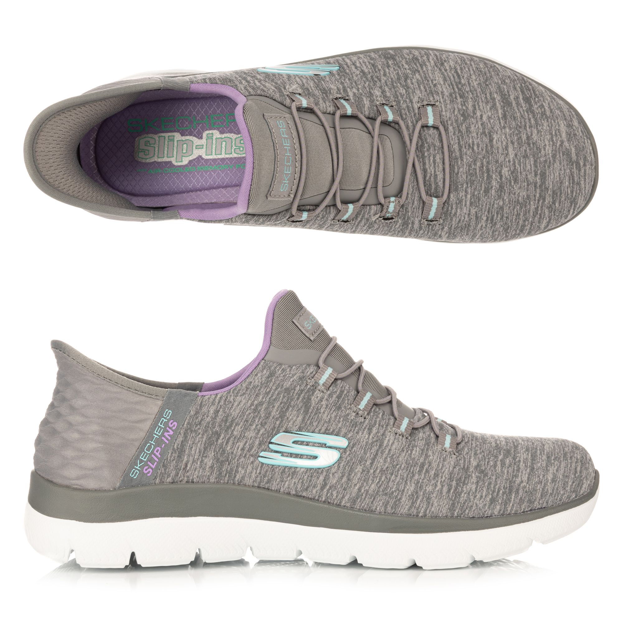 B-Ware SKECHERS Damen-Sneaker Slip-Ins Summits Textil