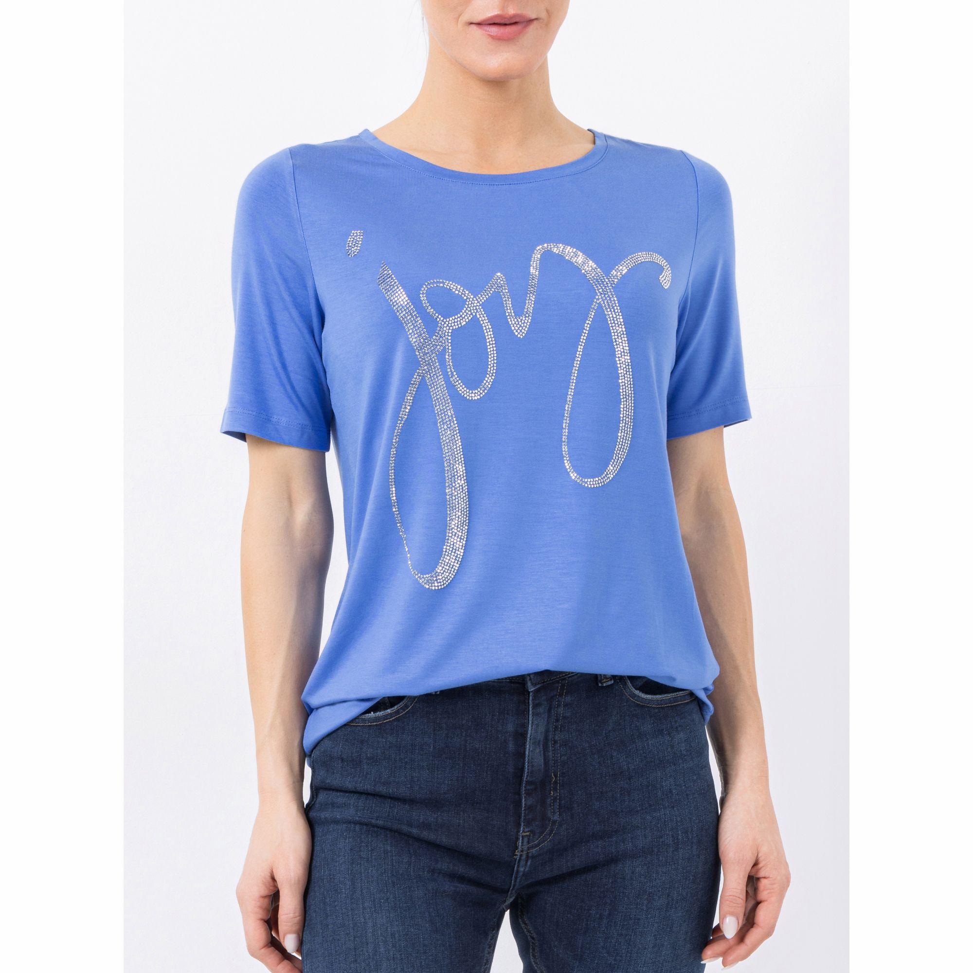 B-Ware STEFFEN SCHRAUT Shirt Ibiza Strass-Detail mit ECOVERO Viskose