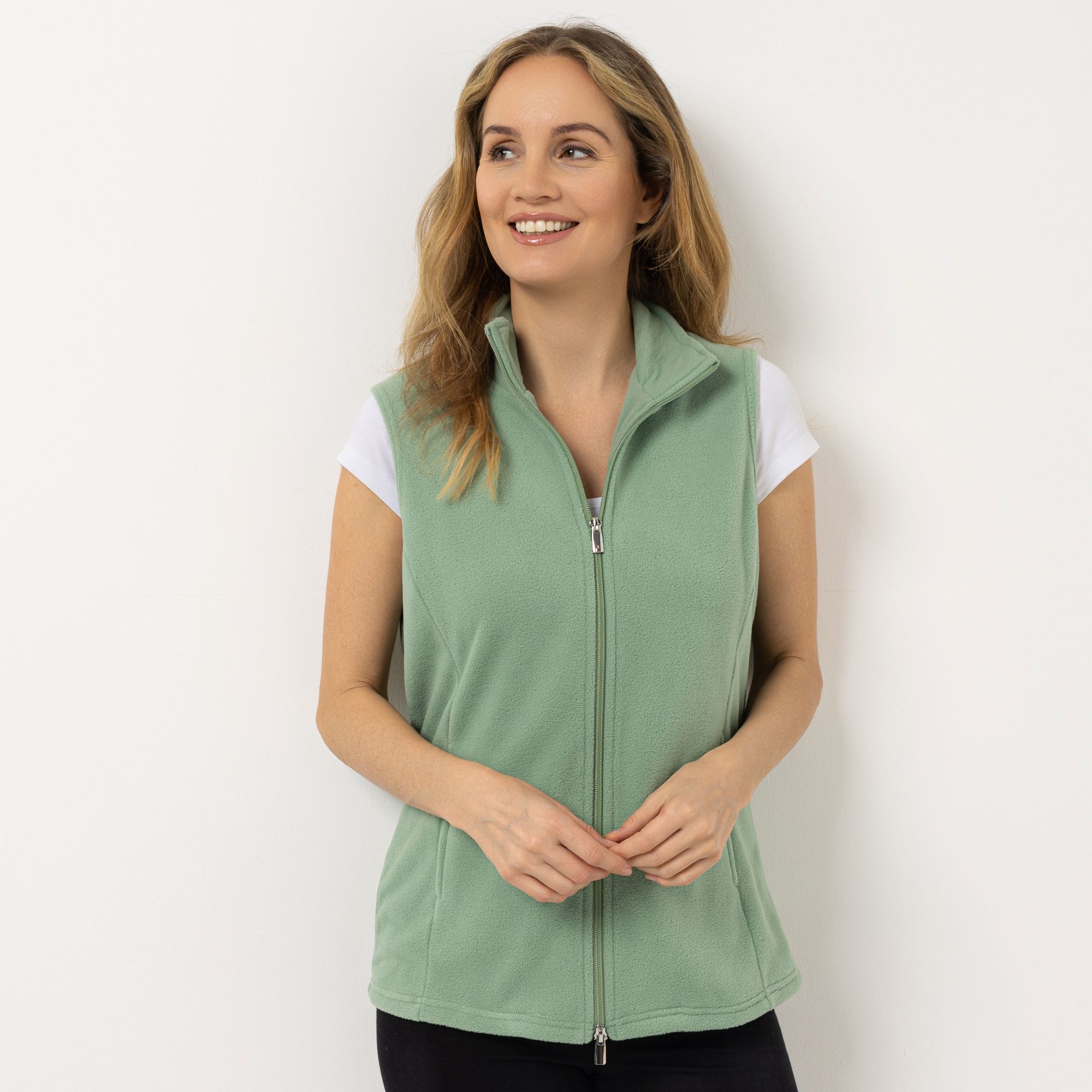 B-Ware POLARSTERN Loungeweste Mikrofaser Fleece Stehkragen